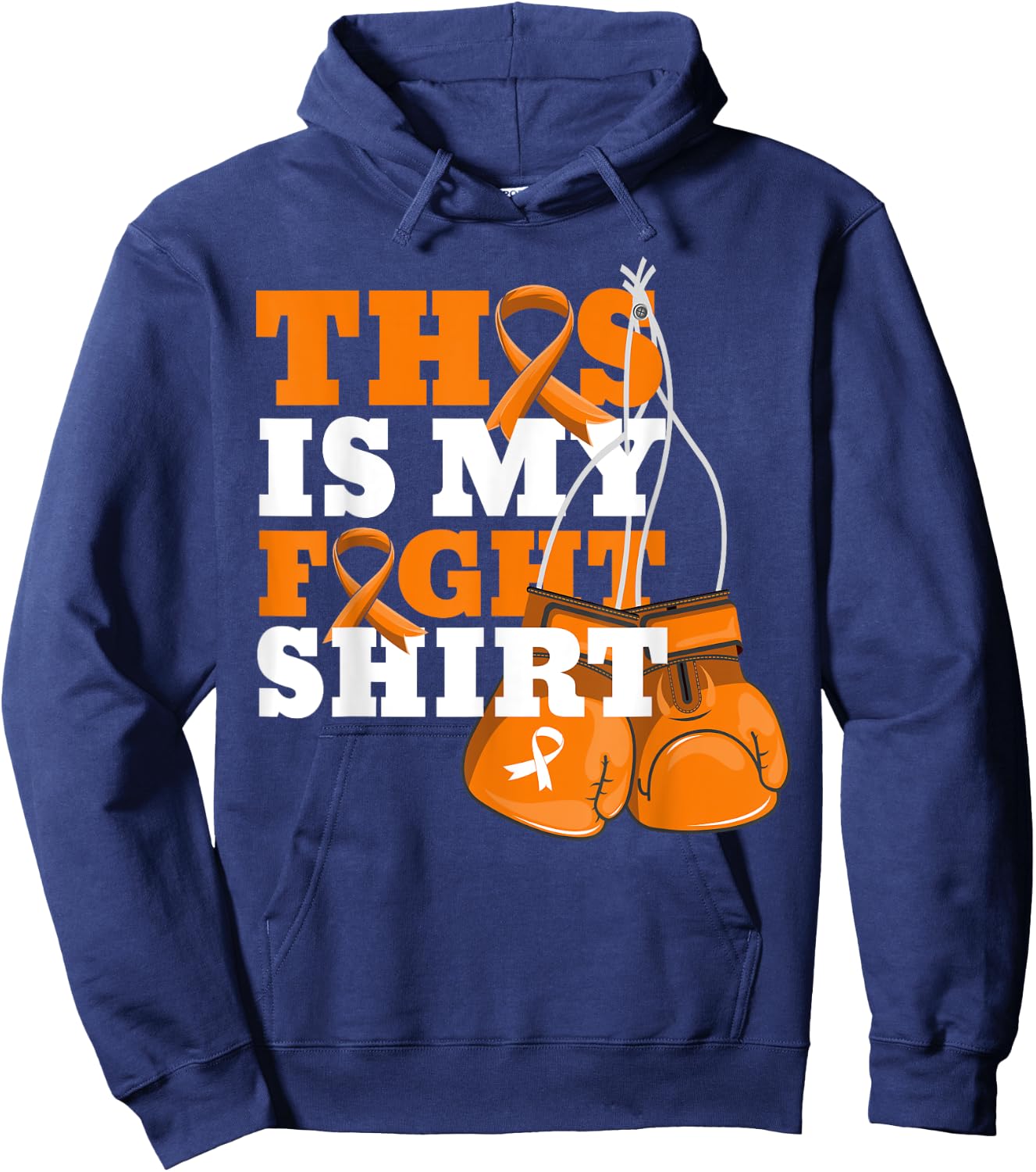 This Is My Fight Shirt Multiple Sclerosis Fighter Strong Men Hoodie - Hoodie | Navy