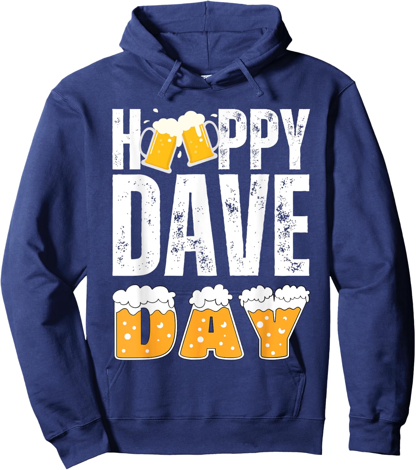 DAVE Name Matching Birthday Beer Funny Christmas Gifts Idea Hoodie - Hoodie | Navy
