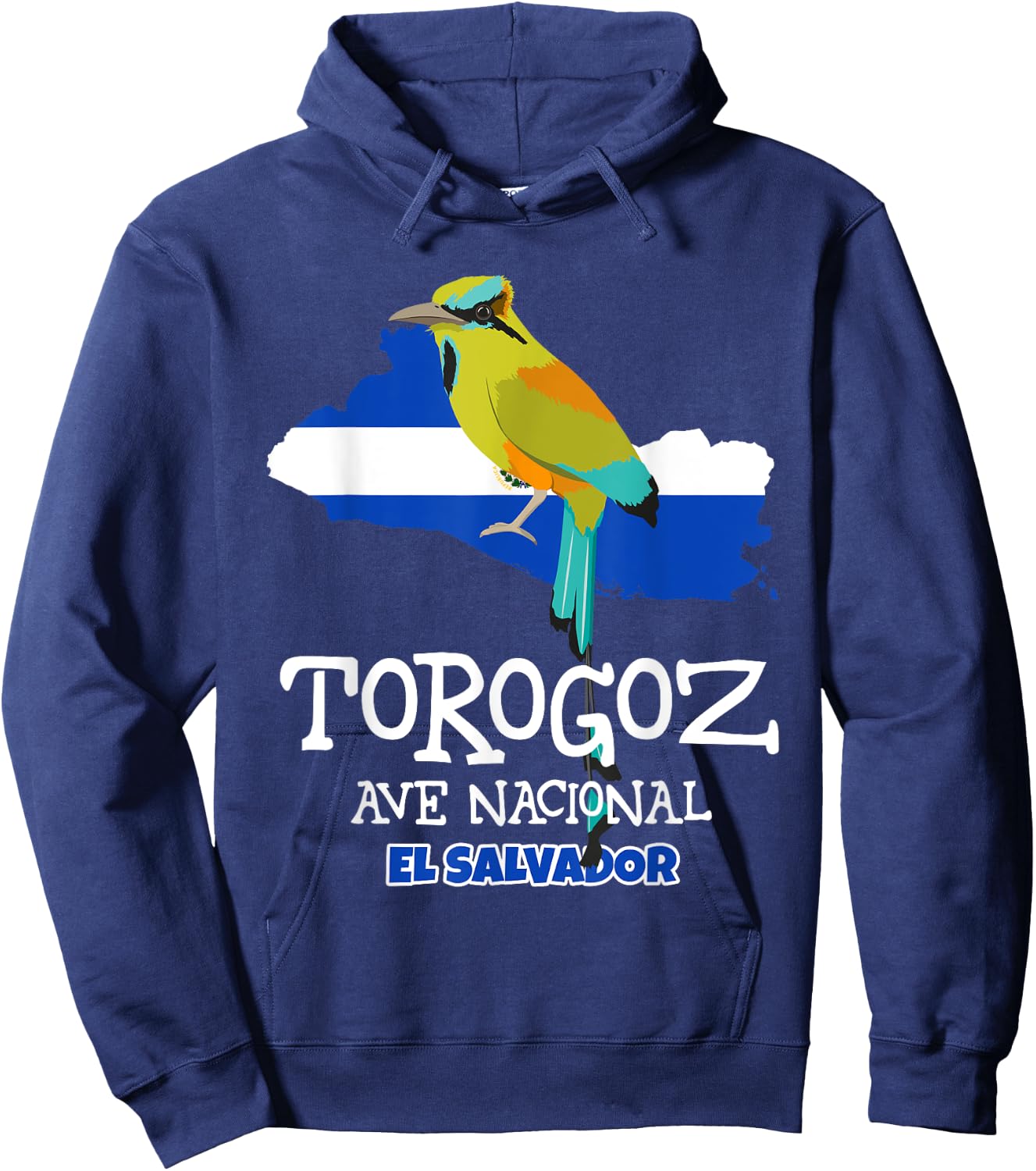 Torogoz Ave Nacional El Salvadorian Gifts National Bird Hoodie - Hoodie | Navy