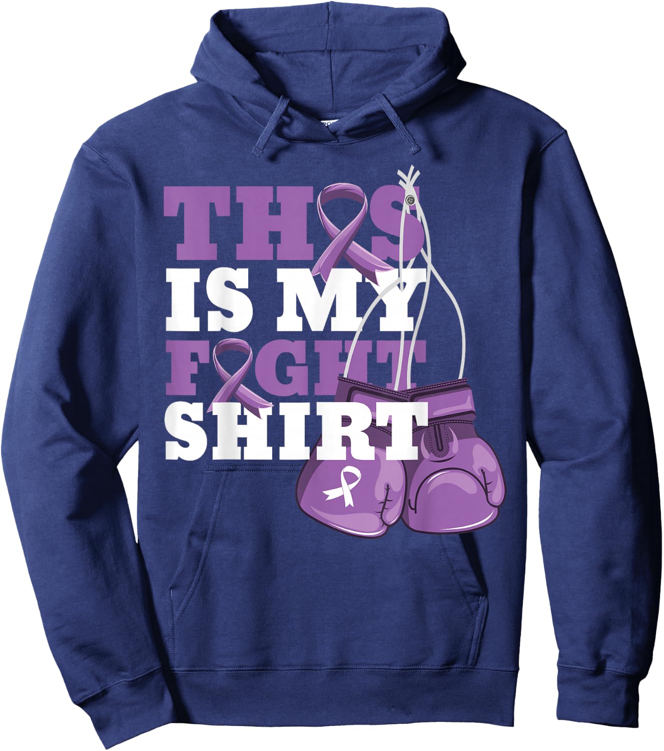 This Is My Fight Shirt Alzheimer Fighter Support Strong men Hoodie - Hoodie | Navy