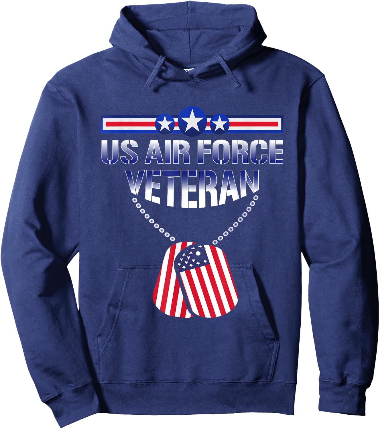Vintage US Air Force Veteran - Vintage USAF Veteran Hoodie - Hoodie | Navy