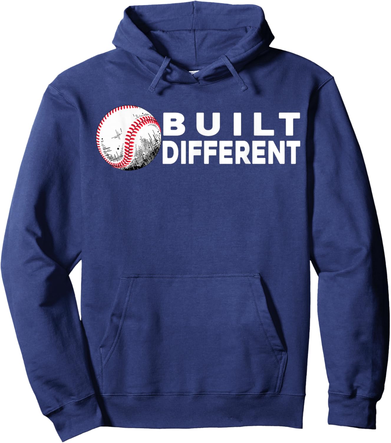 Built Different - Baseball Awsome Hoodie - Hoodie | Navy