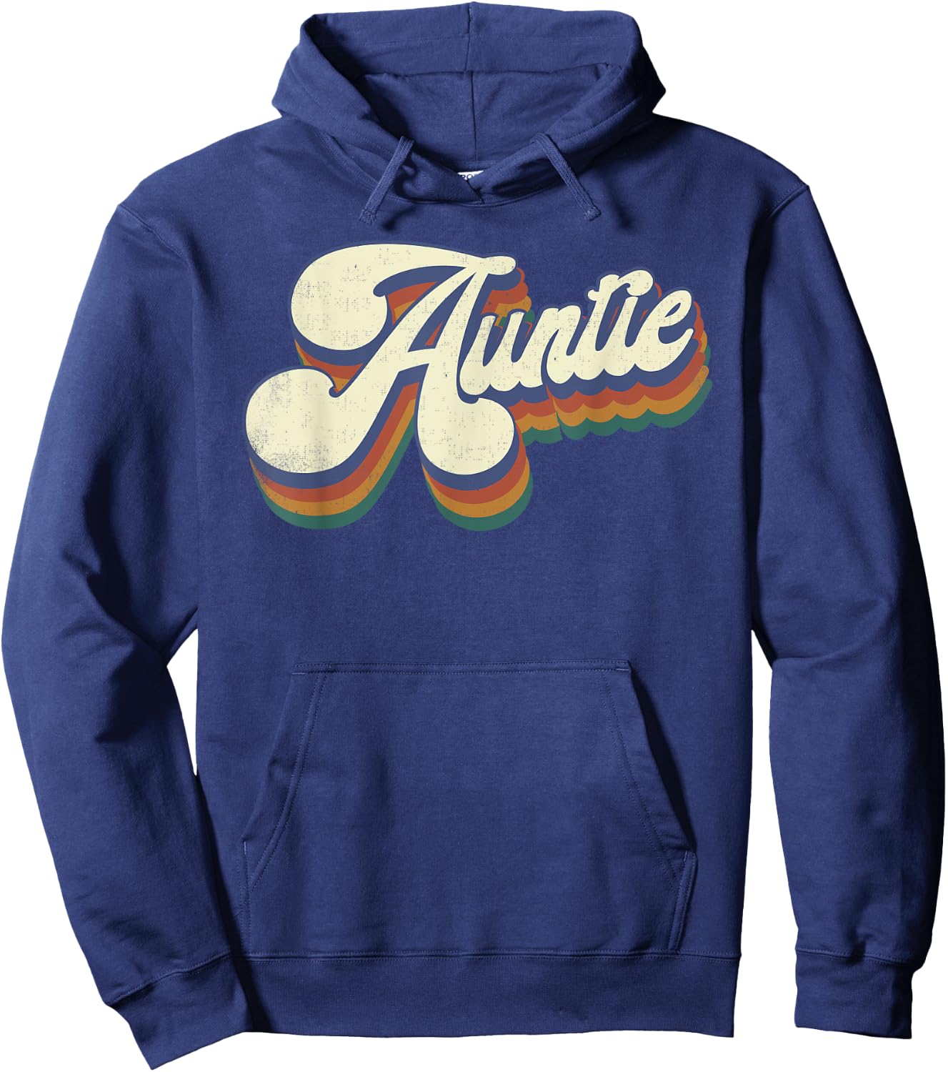 Auntie Gifts Retro Vintage Mother's Day Aunt Hoodie - Hoodie | Navy