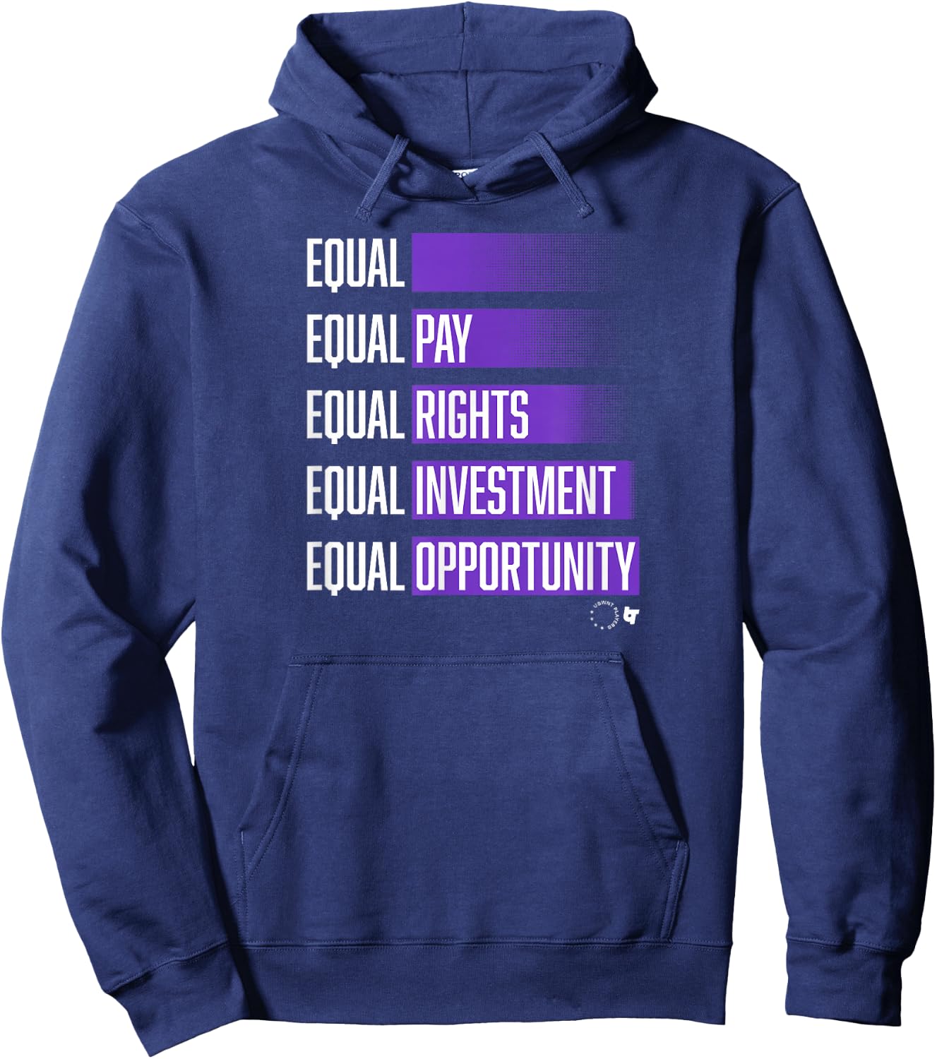 USWNTPA - Equal - Fight For Equality - USA Soccer Hoodie - Hoodie | Navy
