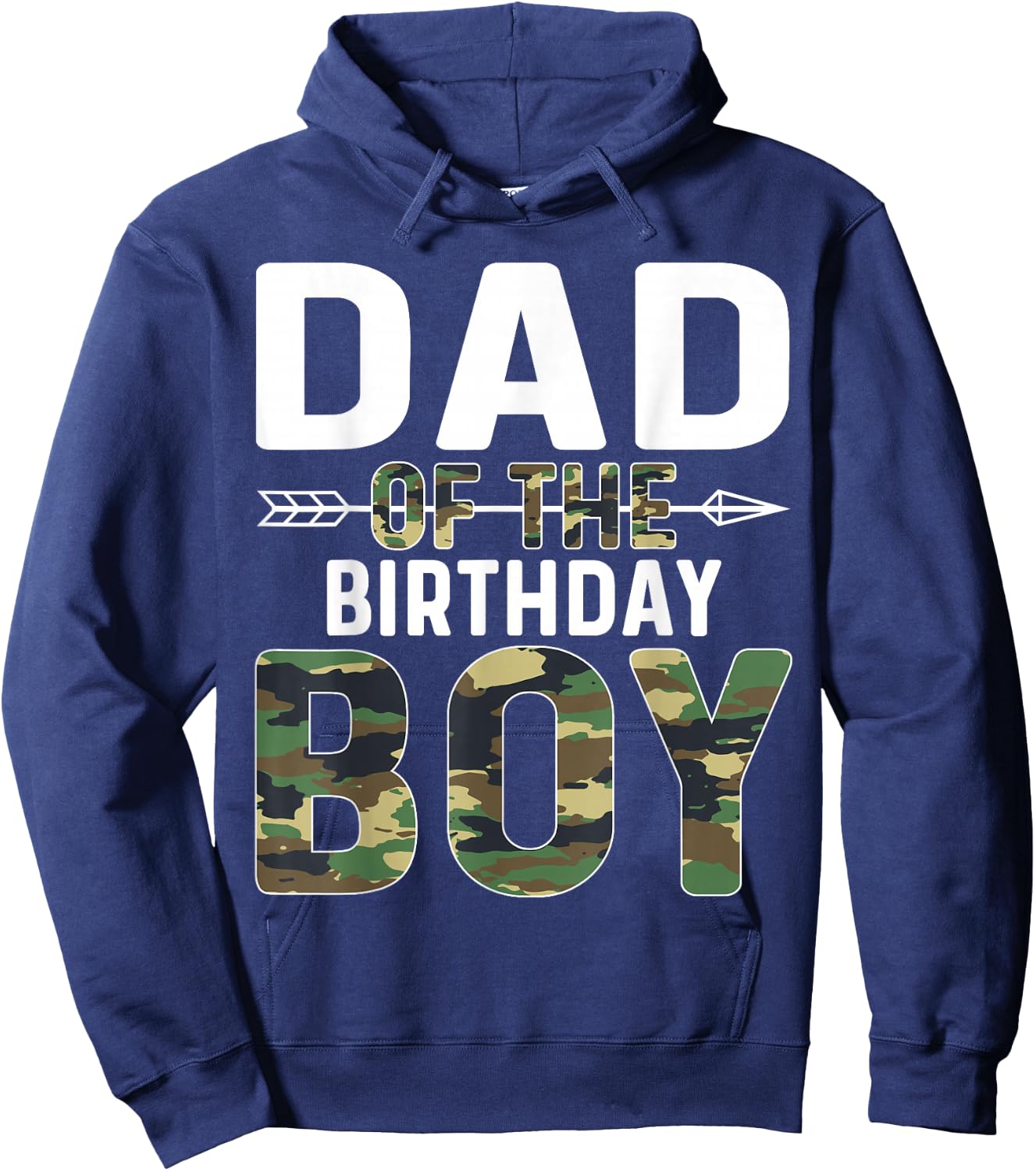 Camouflage Dad of the Birthday Boy Hoodie - Hoodie | Navy