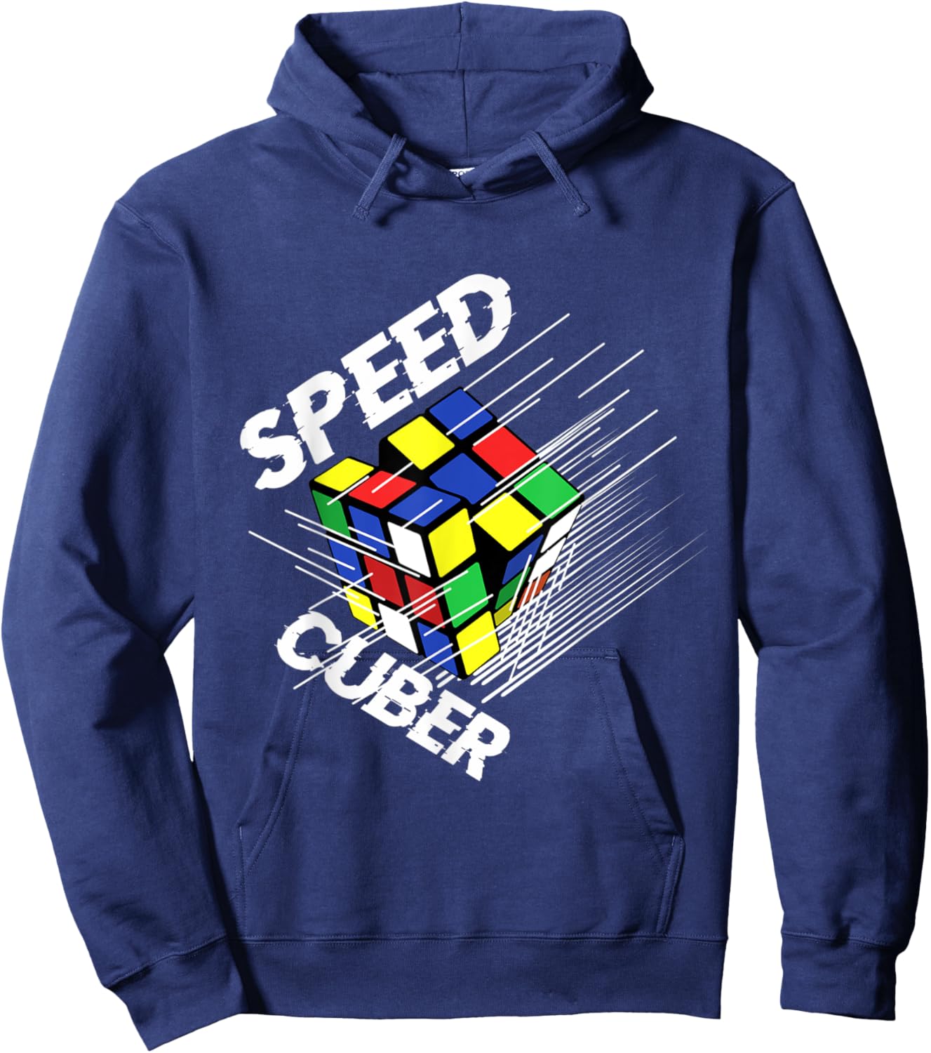 Speed Cubing Puzzle Cubing Cuber Lover Kids Boys Girls Adult Hoodie - Hoodie | Navy