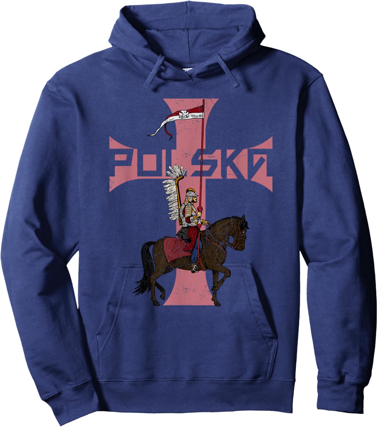 Poland husaria Polish winged hussars military Polska Krakow Hoodie - Hoodie | Navy