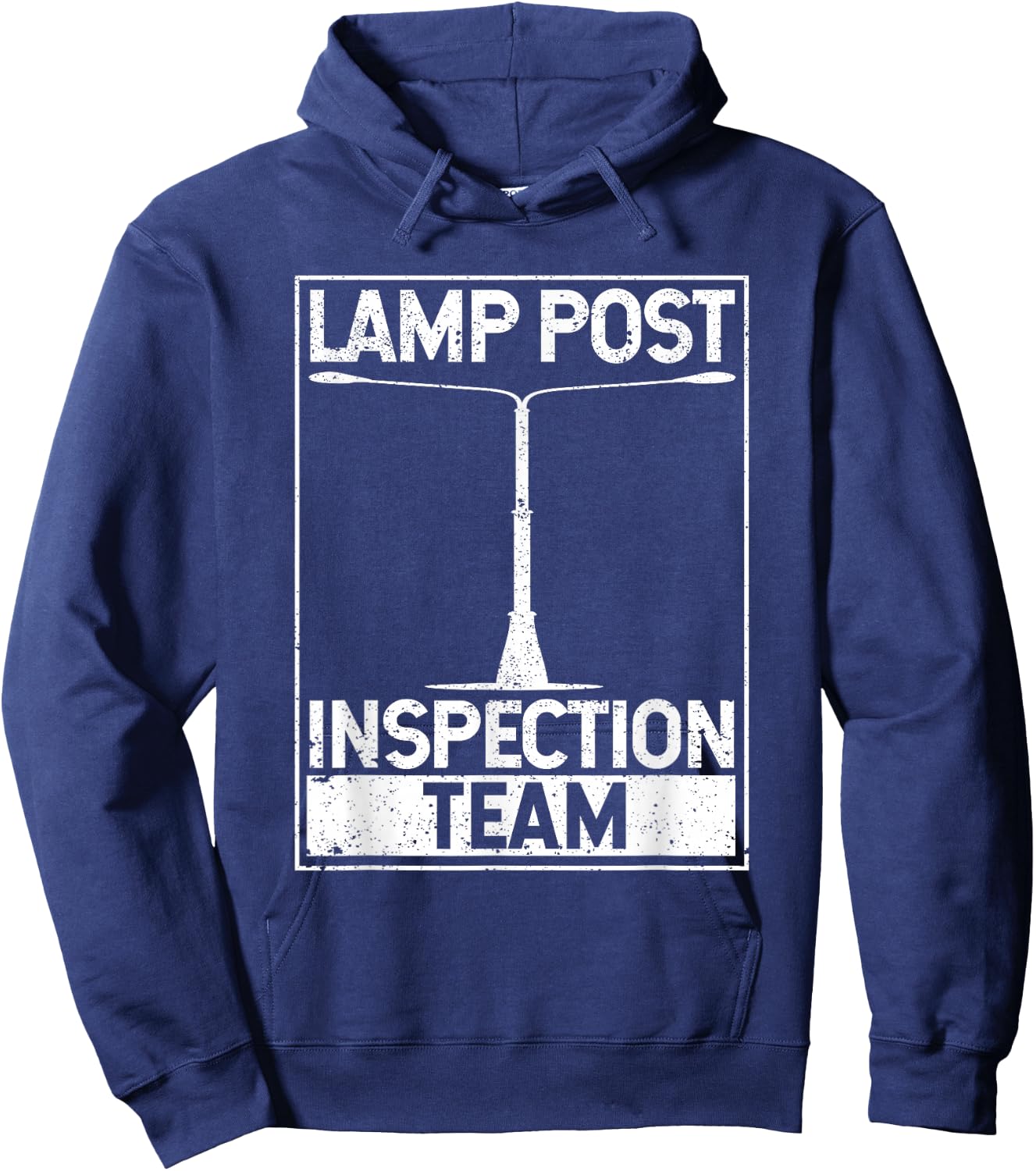 Lamp Post Inspection Team Geocaching Funny Geocache Lover Hoodie - Hoodie | Navy