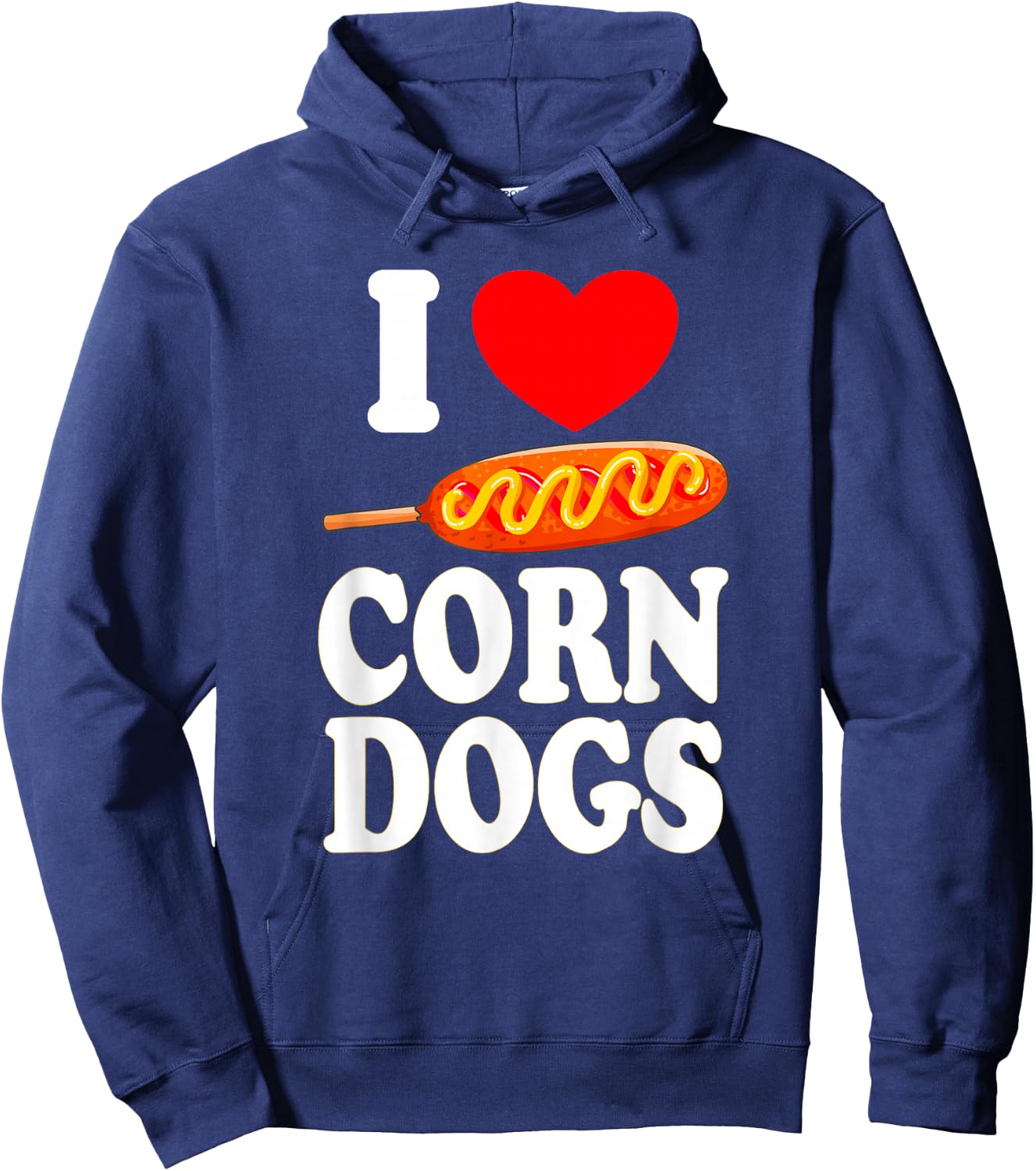 Corndog Carnival Fried Corn Dog Dealer Hoodie - Hoodie | Navy