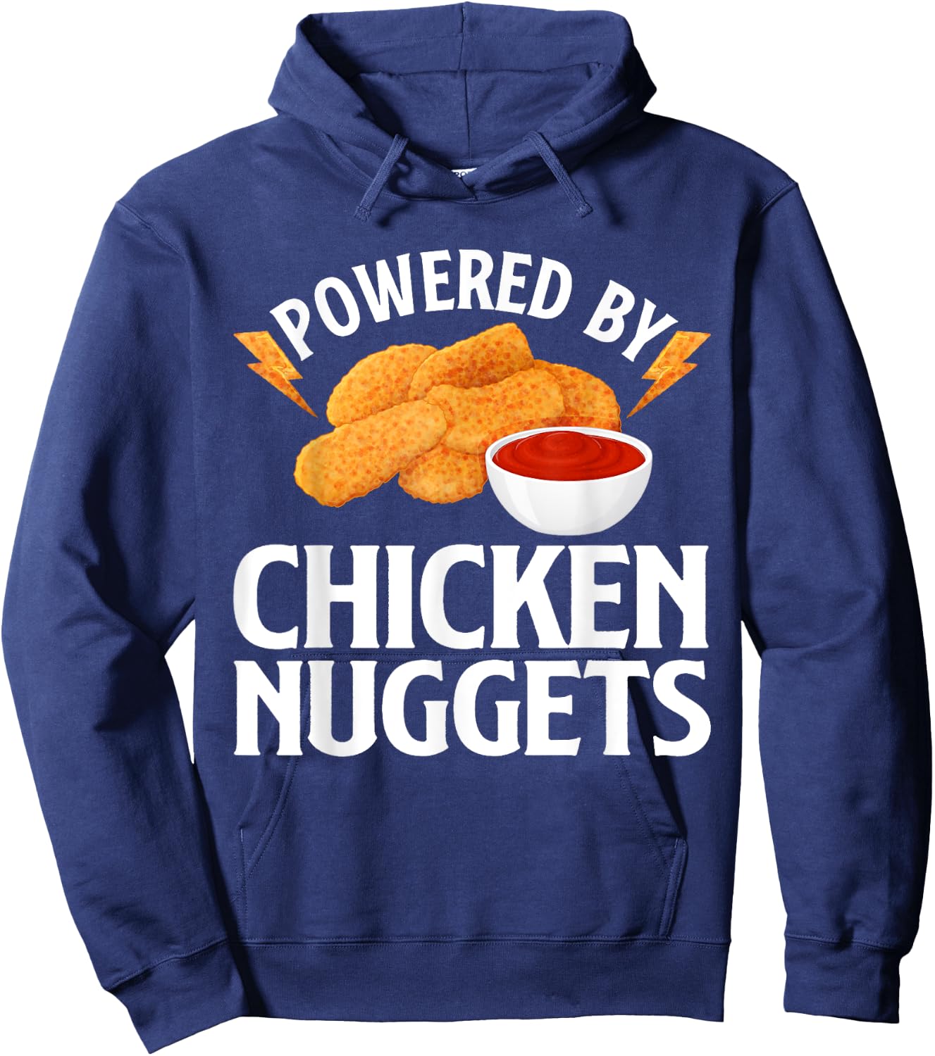 Funny Chicken Nugget Design Women Kids Nuggets Lover Hoodie - Hoodie | Navy