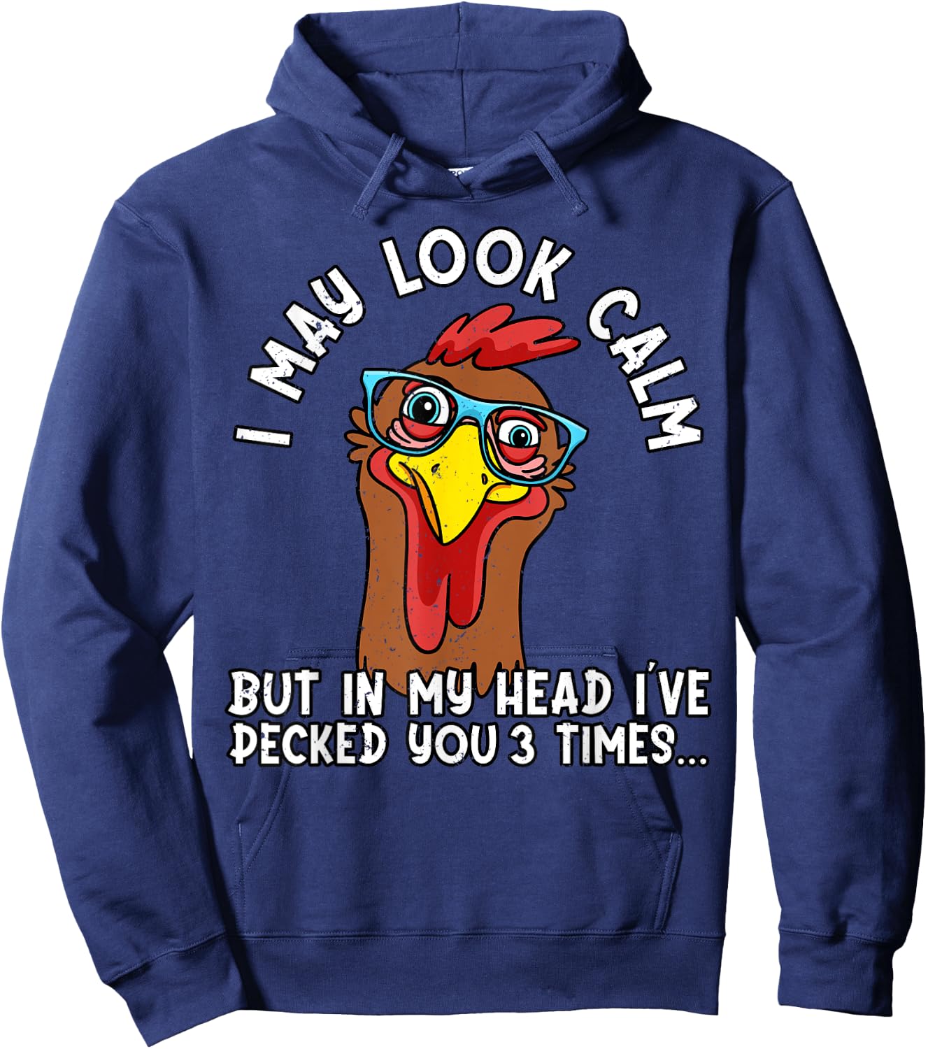 Funny Chicken, Funny Farmer, Chicken Mom, Farming, Chicken Hoodie - Hoodie | Navy