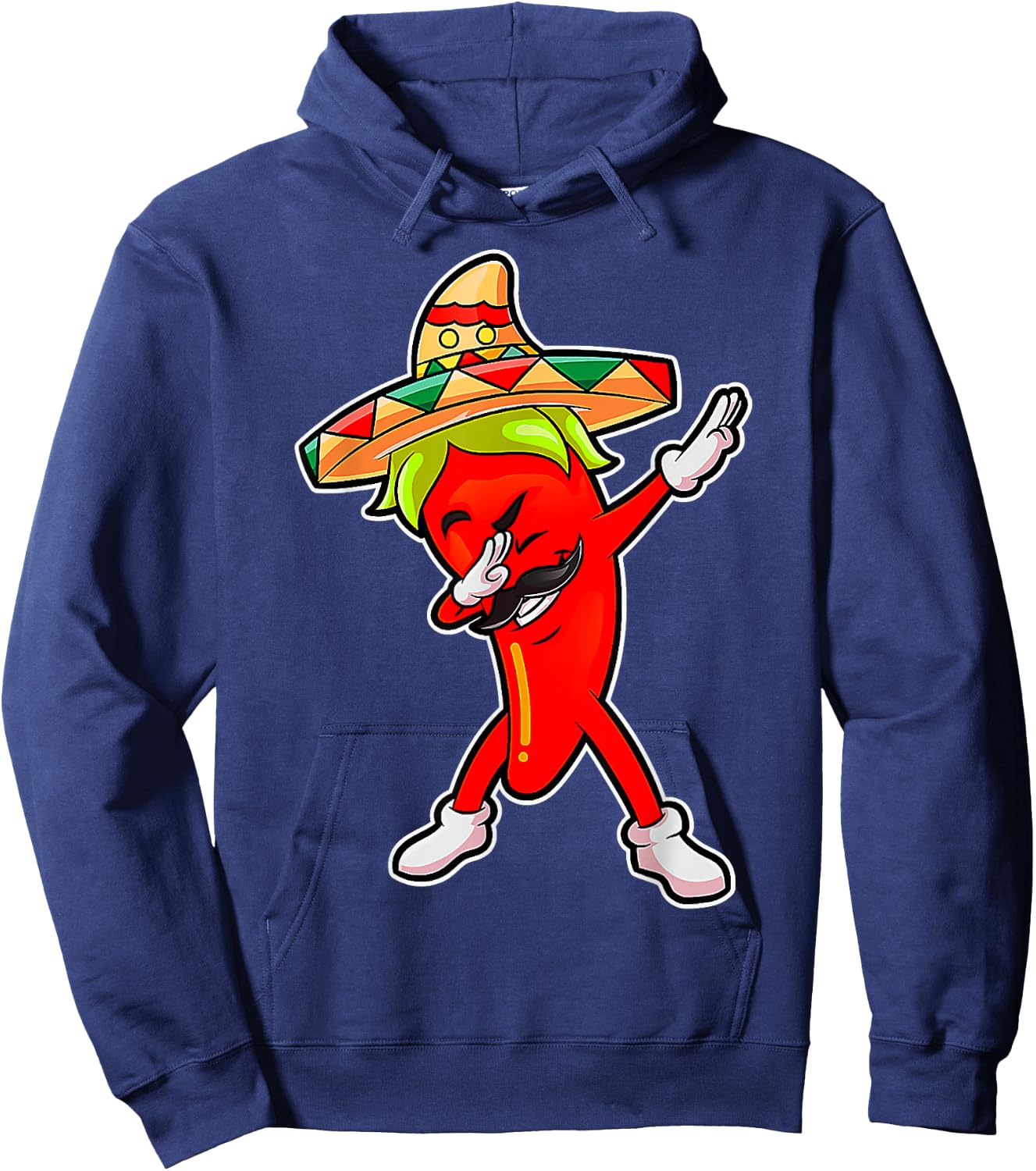 Gift Cute Chili Dabbing Pepper Mexican Hot Jalapeno Dab Gift Hoodie - Hoodie | Navy
