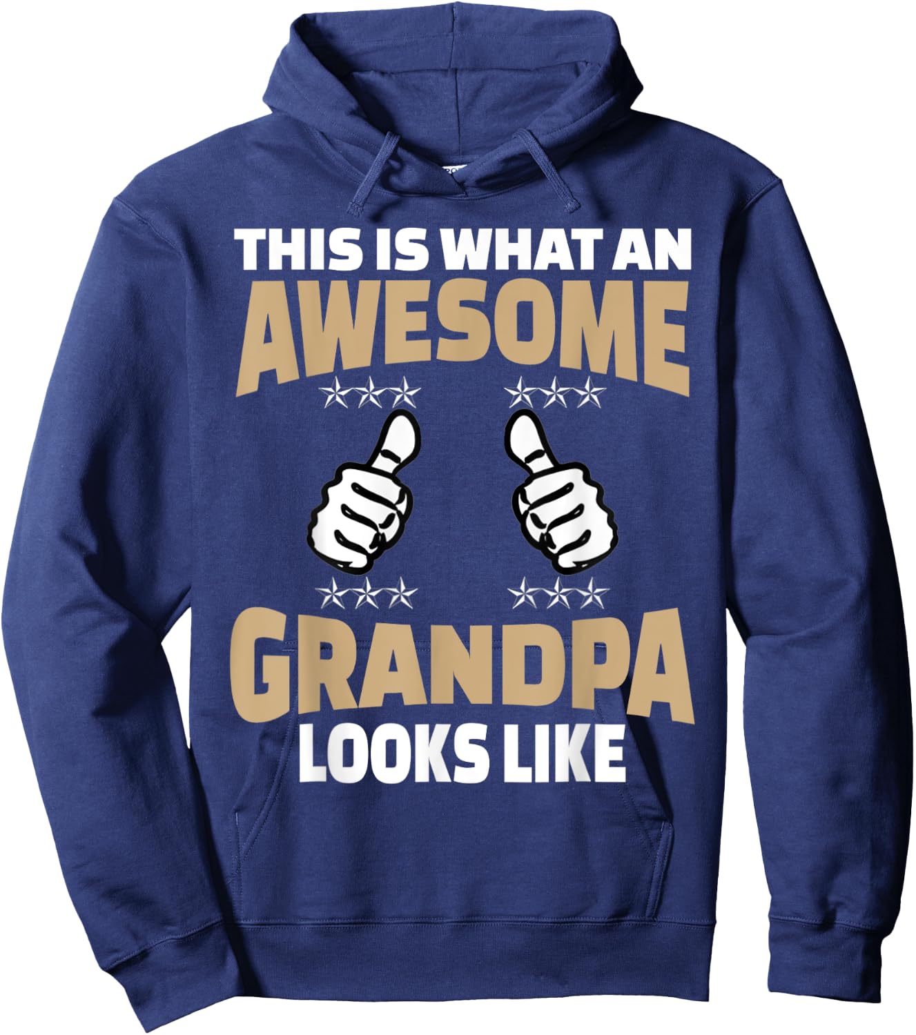 Funny grandpa shirts for the first time grandparents Hoodie - Hoodie | Navy