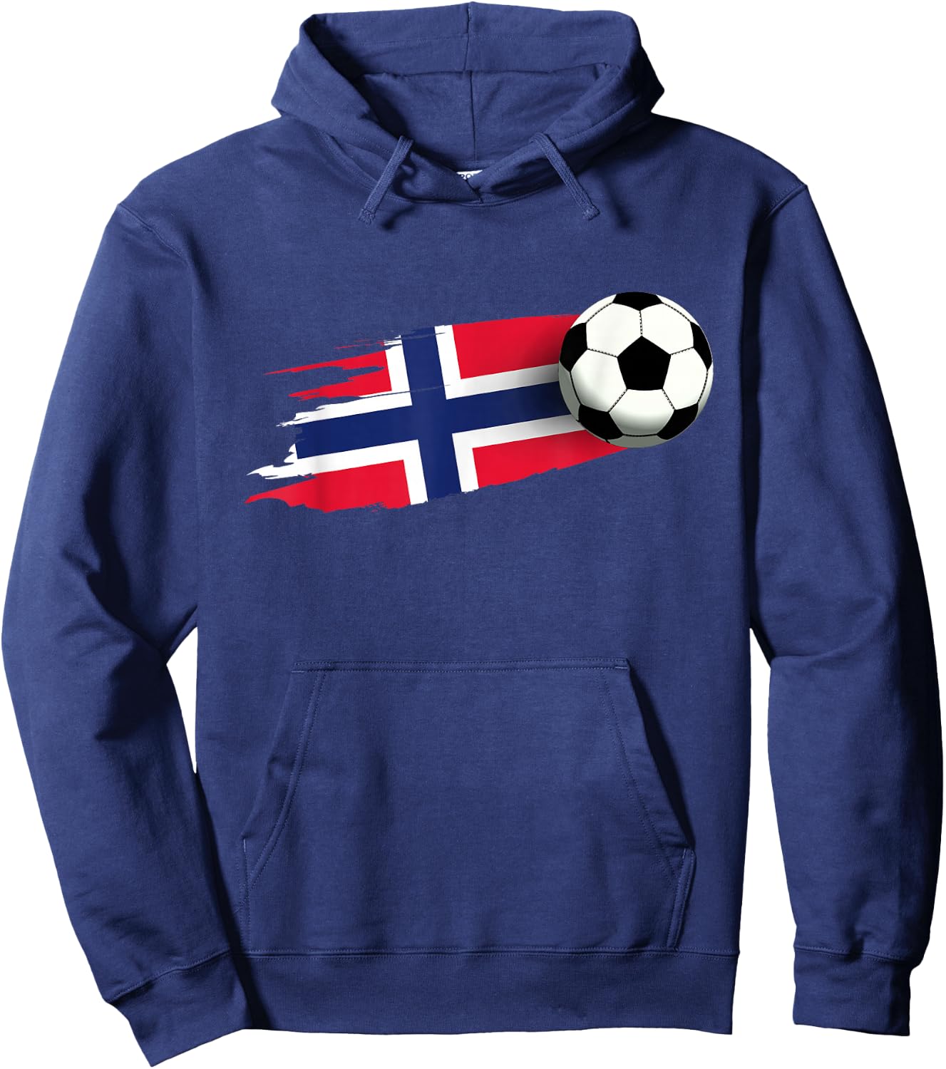 Norway Flag Jersey Norwegian Soccer Team Norwegian Hoodie - Hoodie | Navy