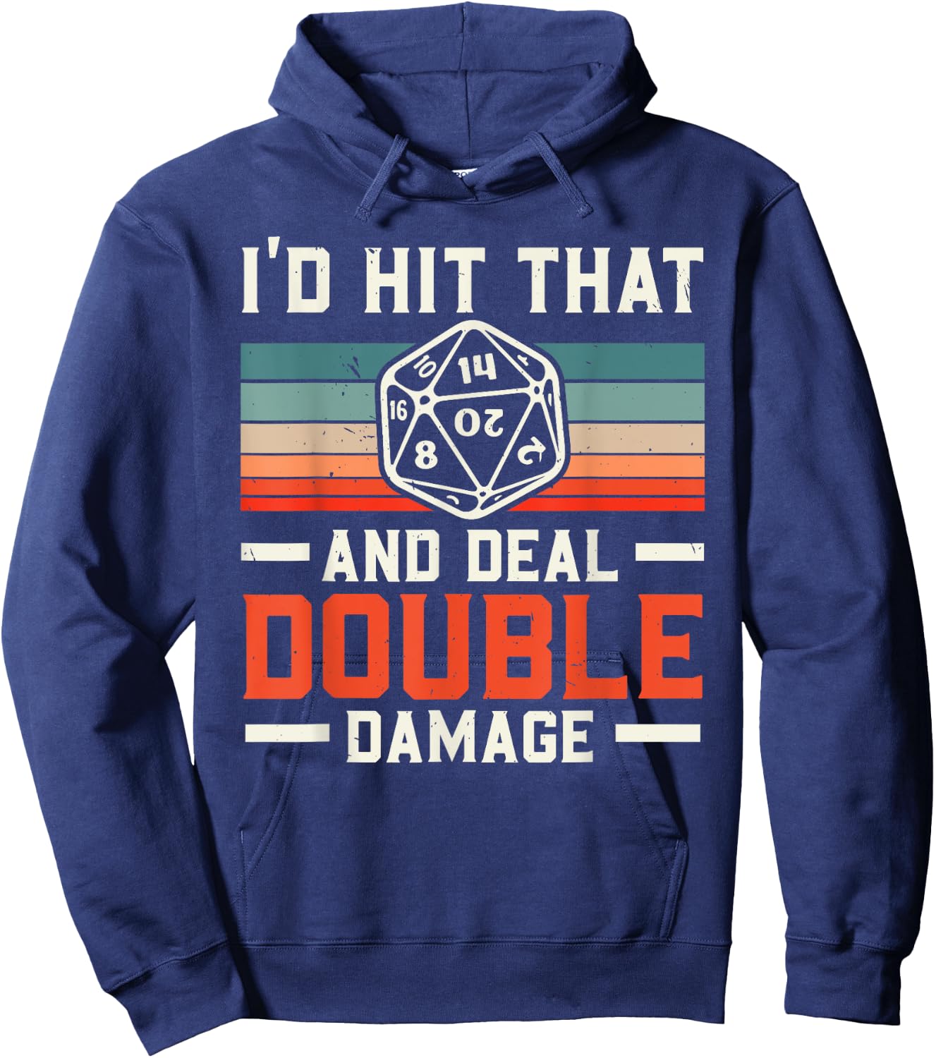 RPG Gaming Role Playing D20 Tabletop Games Funny RPG Gamer Hoodie - Hoodie | Navy