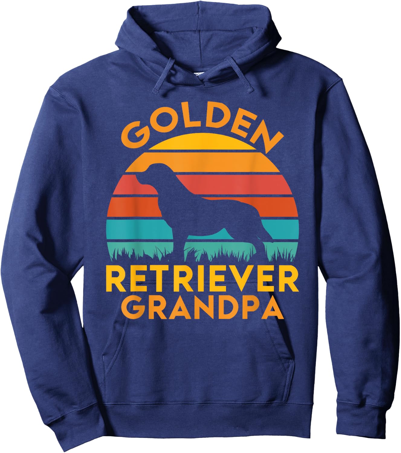 Golden Retriever Grandpa Hoodie - Hoodie | Navy