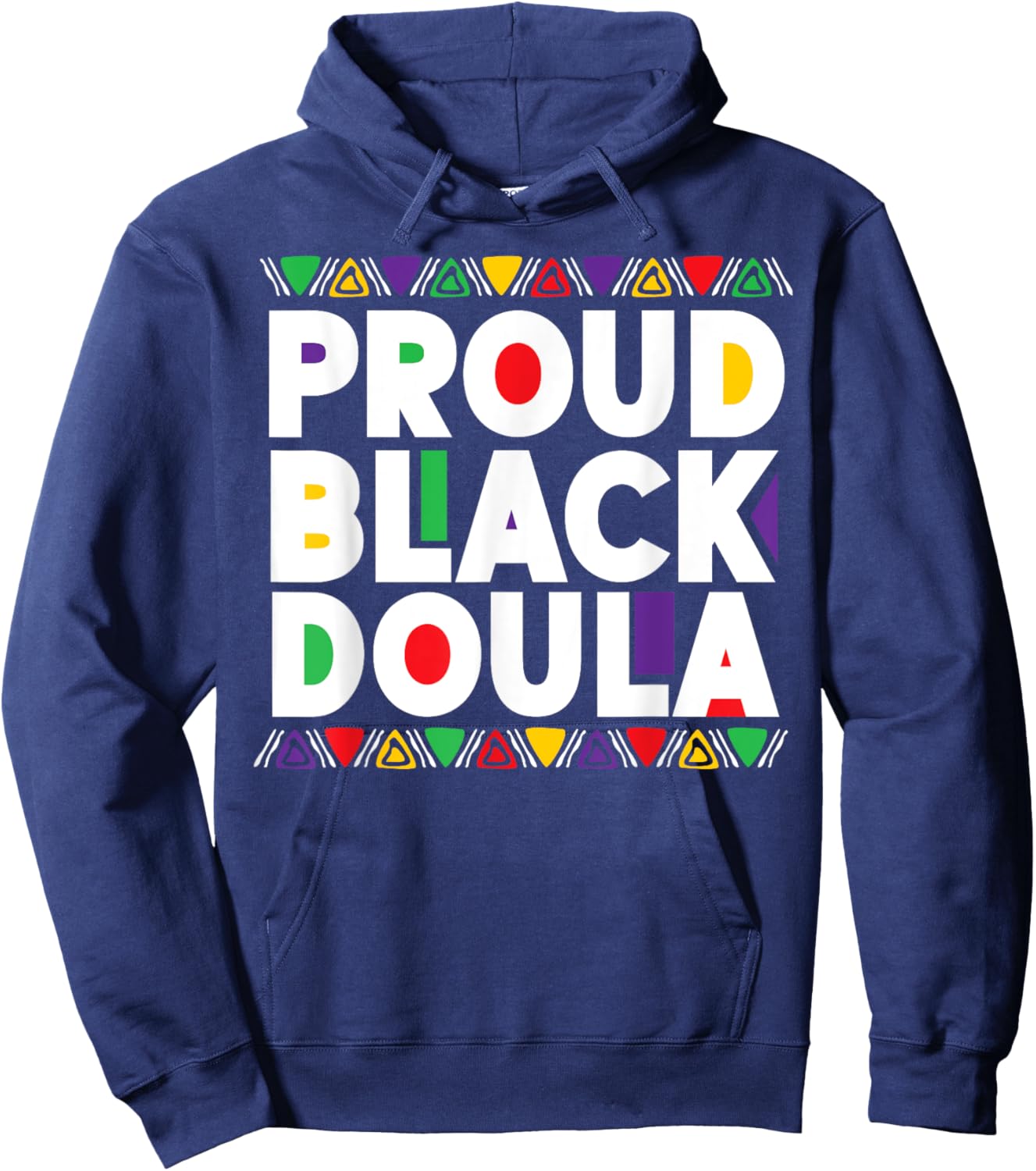 Doula Birth Worker Proud Black Doula Hoodie - Hoodie | Navy