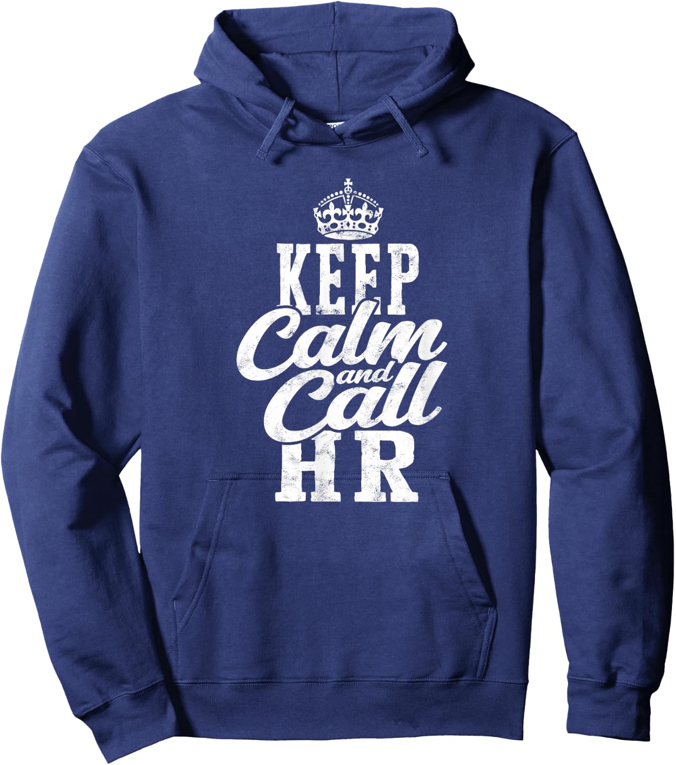Keep calm and call HR - human Hoodie - Hoodie | Navy