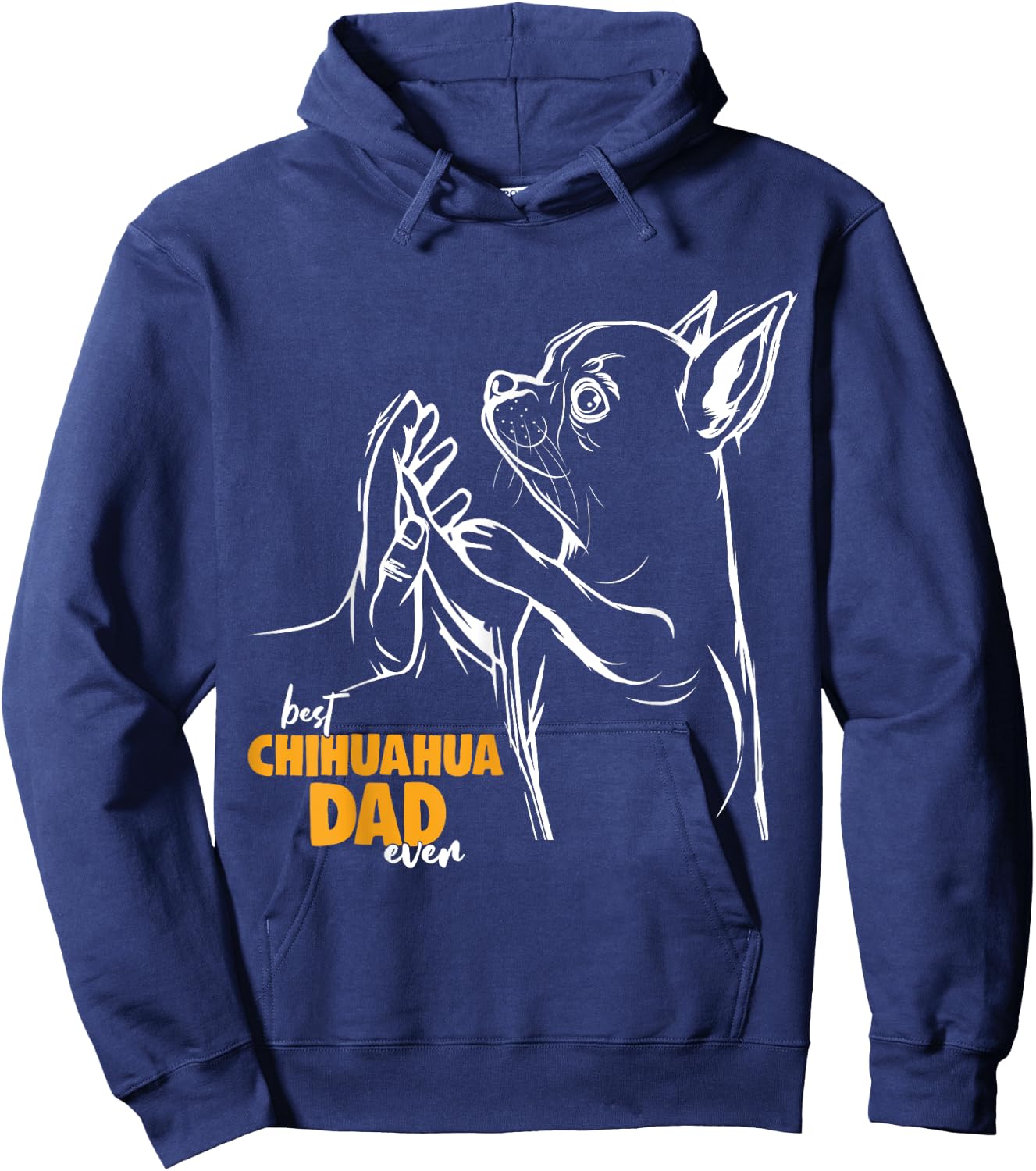 Chihuahua Dog Dad Men Women Girls Kids Hoodie - Hoodie | Navy