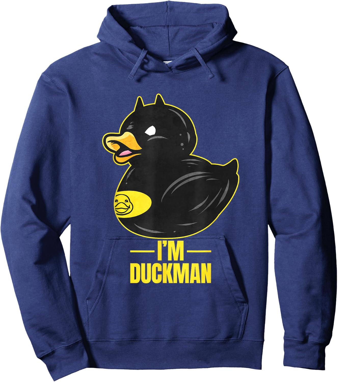 I'm Duckman - Funny Rubber Duck Superhero Hoodie - Hoodie | Navy