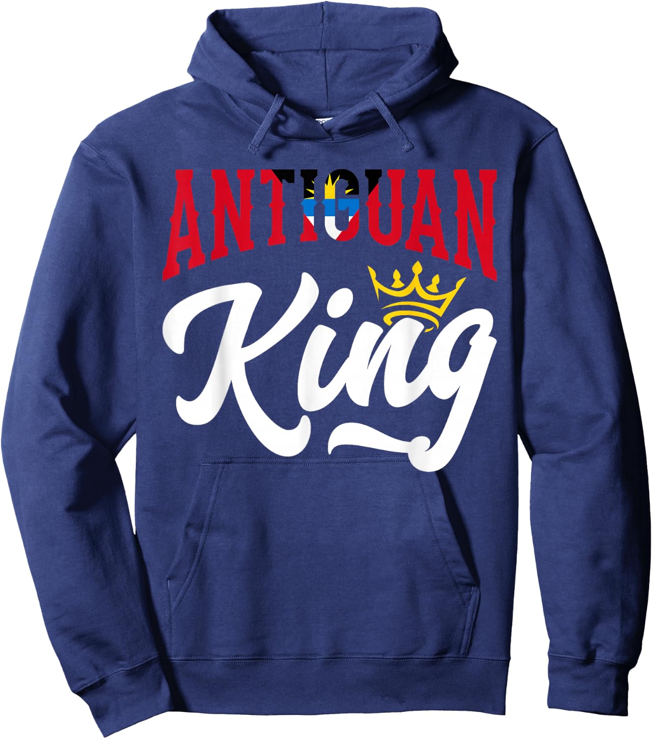 Antiguan King Antigua And Barbuda Flag Antiguan Hoodie - Hoodie | Navy