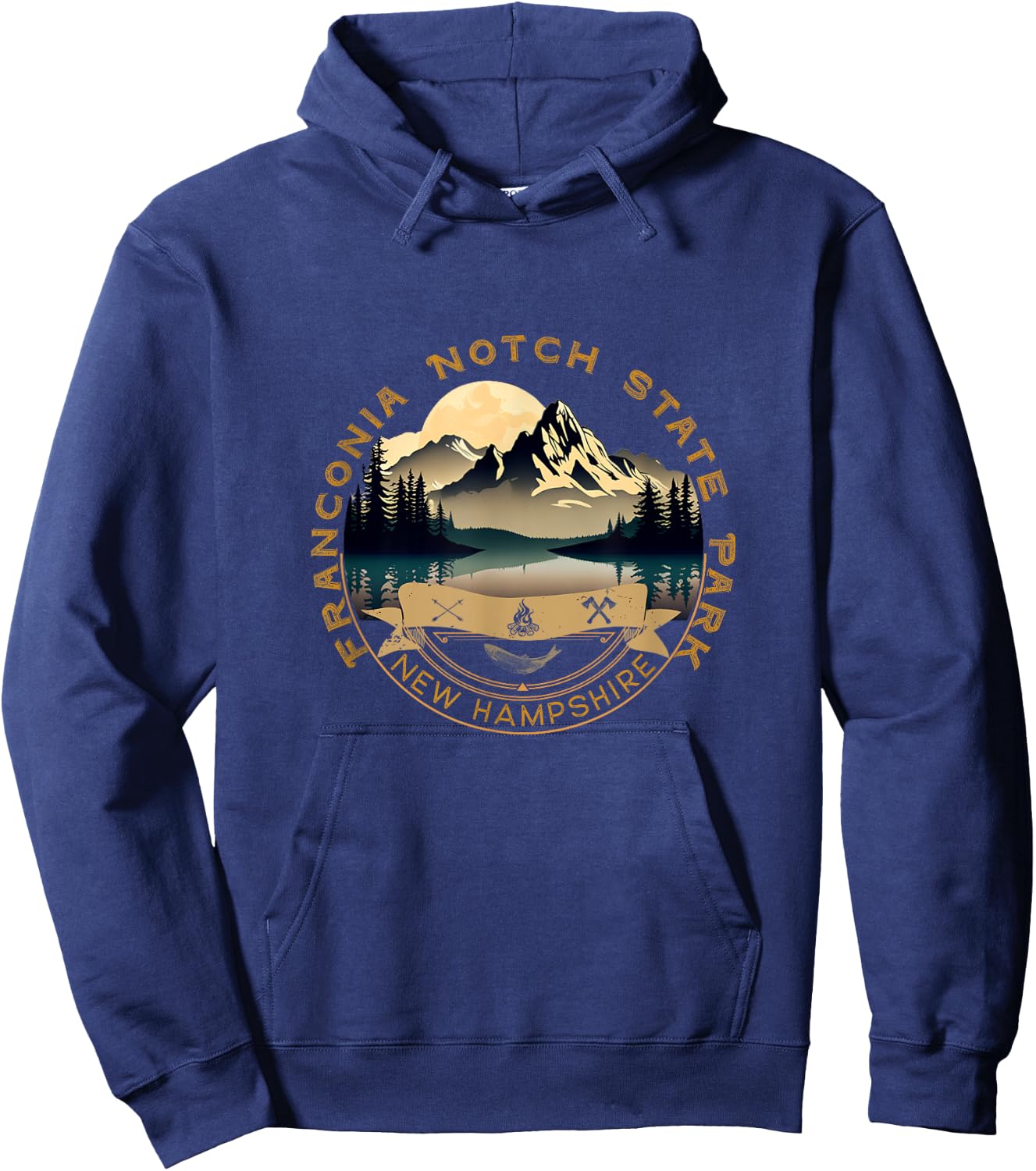 Franconia Notch State Park Vacation Apparel - Souvenir Hoodie - Hoodie | Navy