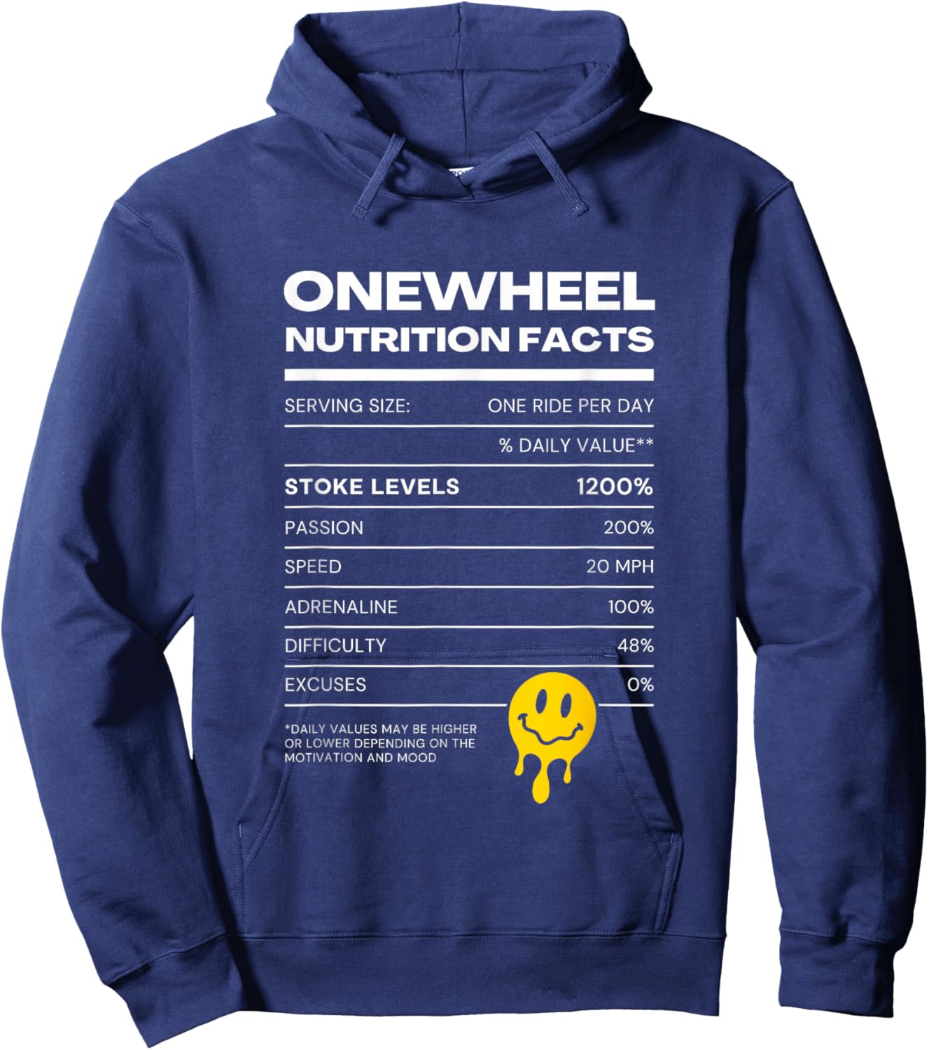 Onewheel Nutritional Value Stoke One Wheel Hoodie - Hoodie | Navy