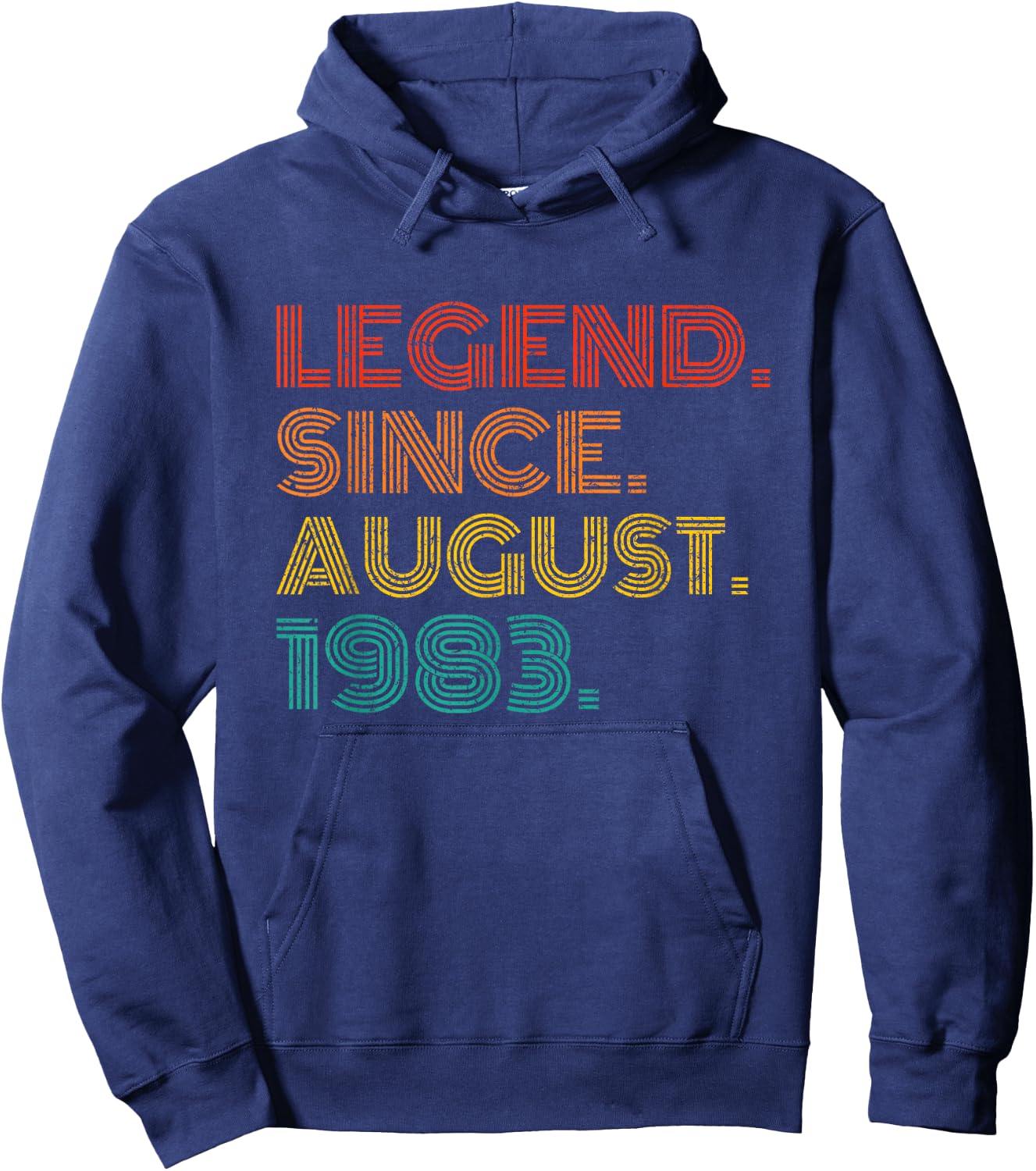 Legend Since August 1983 Born in August 1983 Idea Birthday Hoodie - Hoodie | Navy