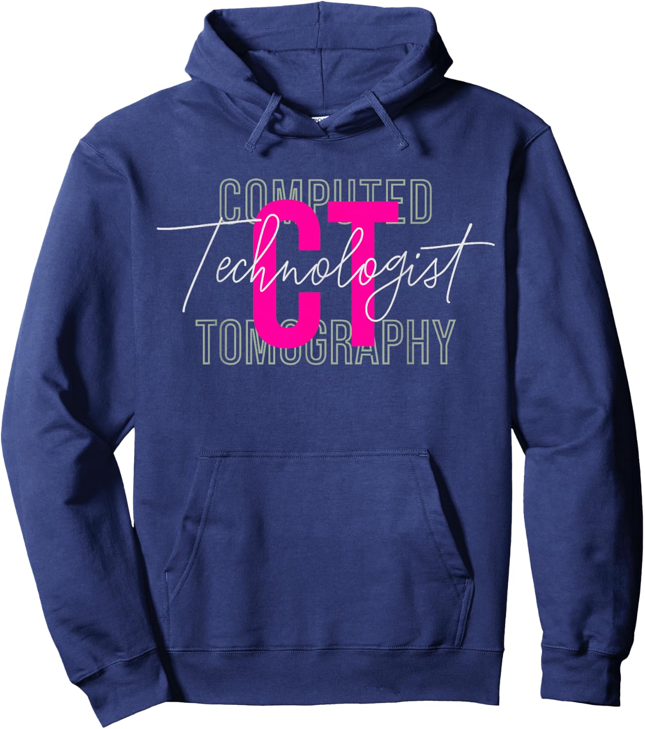 CT Tech Radiology Technologist Computed Tomography Hoodie - Hoodie | Navy