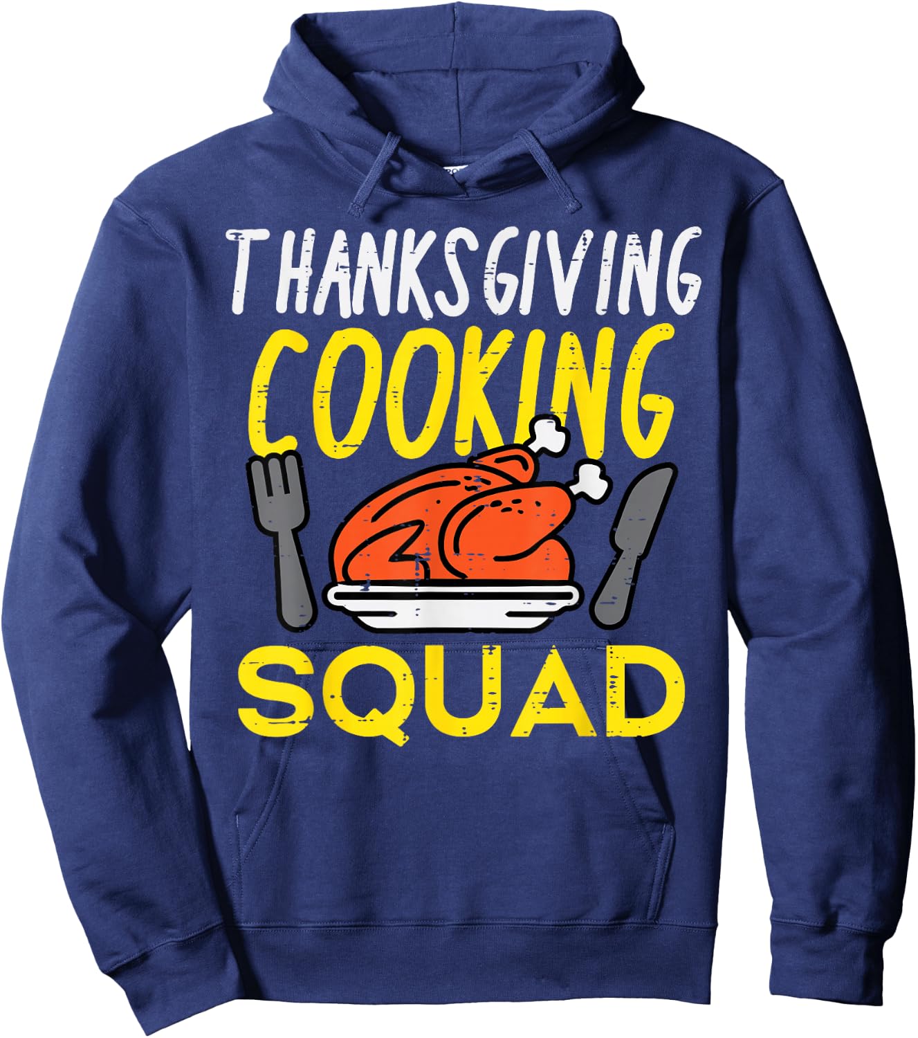 Thanksgiving Cooking Squad Turkey Day Team Men Women Kids Hoodie - Hoodie | Navy