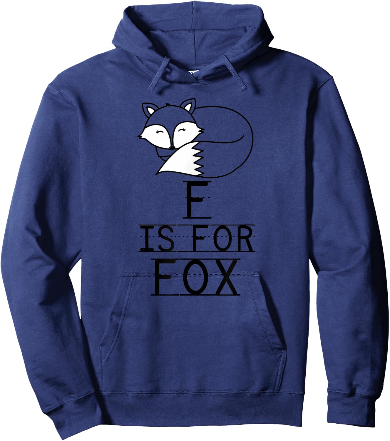 F Is For Fox Pre-K Kindergarten Teacher Student Saying Hoodie - Hoodie | Navy