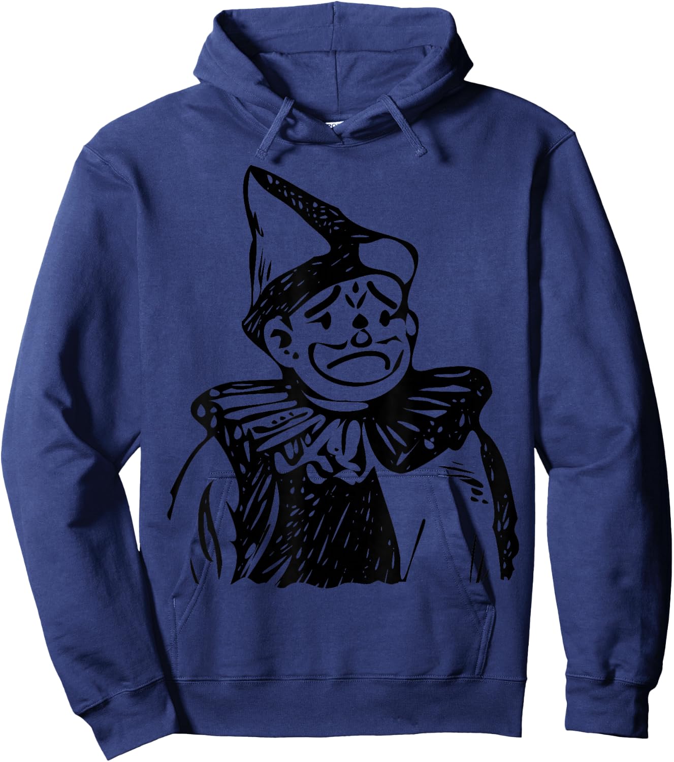 Sad Clown Court Jester Hoodie - Hoodie | Navy