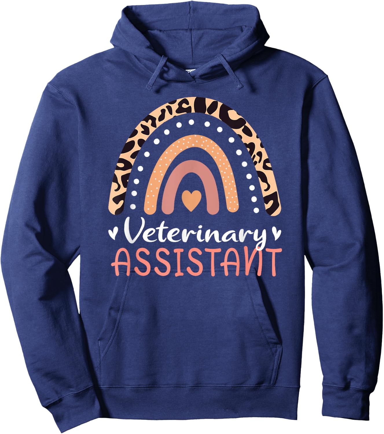 Veterinary Assistant Vet Tech Rainbow Vet Veterinarian Women Hoodie - Hoodie | Navy