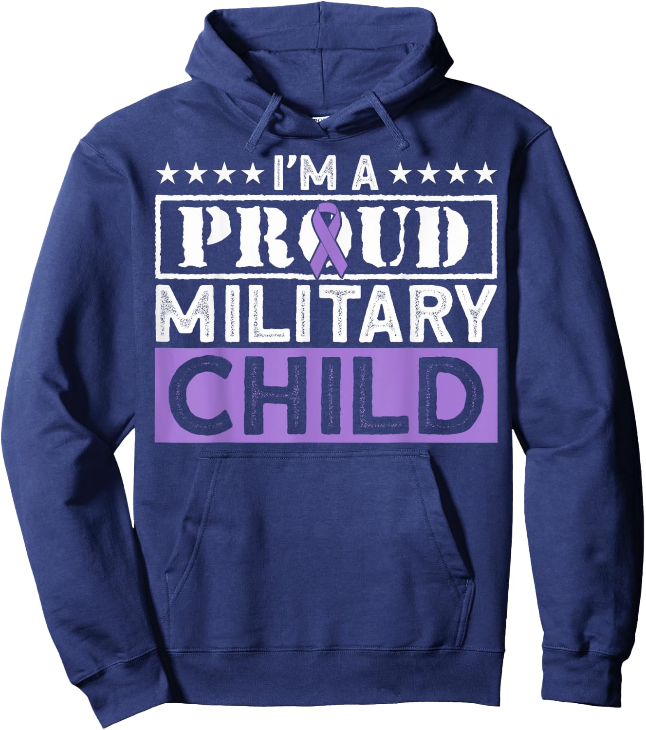 Month Of The Military Child Month Proud Military Child Hoodie - Hoodie | Navy