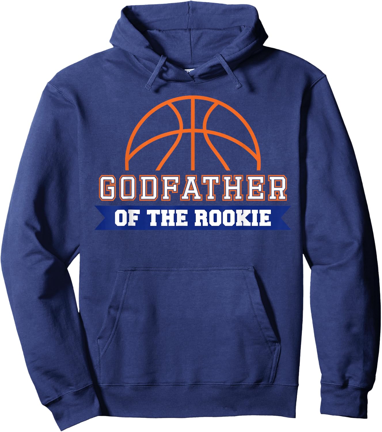 Godfather of Rookie 1st Birthday Basketball Theme Matching Hoodie - Hoodie | Navy