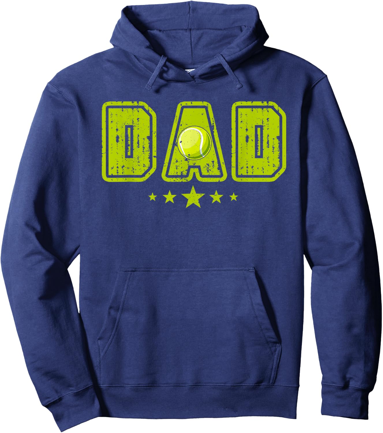 Vintage DAD Tennis Costume Dad Lover Player Father's Day Hoodie - Hoodie | Navy