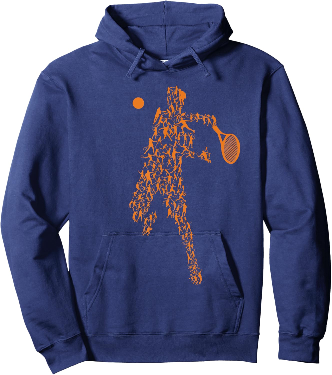 Tennis Positions Player Balls Funny Racket Game Outfit Hoodie - Hoodie | Navy