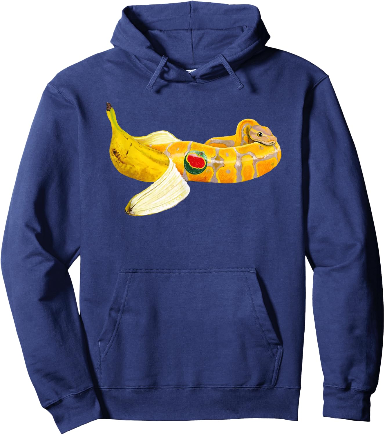 Banana Ball Python Snake Reptile Herpetologist Ophiology Hoodie - Hoodie | Navy