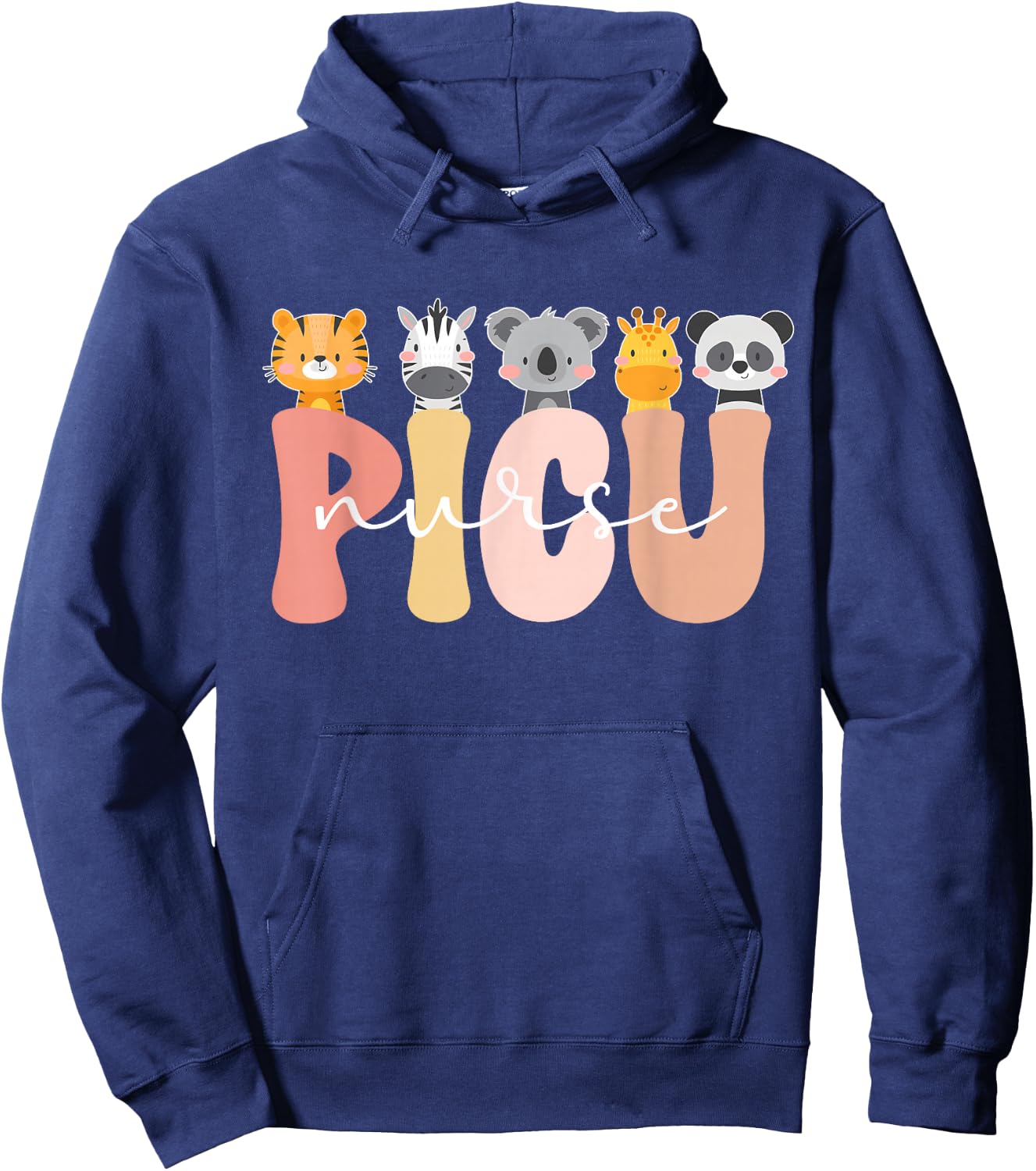 Cute PICU Nurse Pediatric Intensive Care Unit Hoodie - Hoodie | Navy