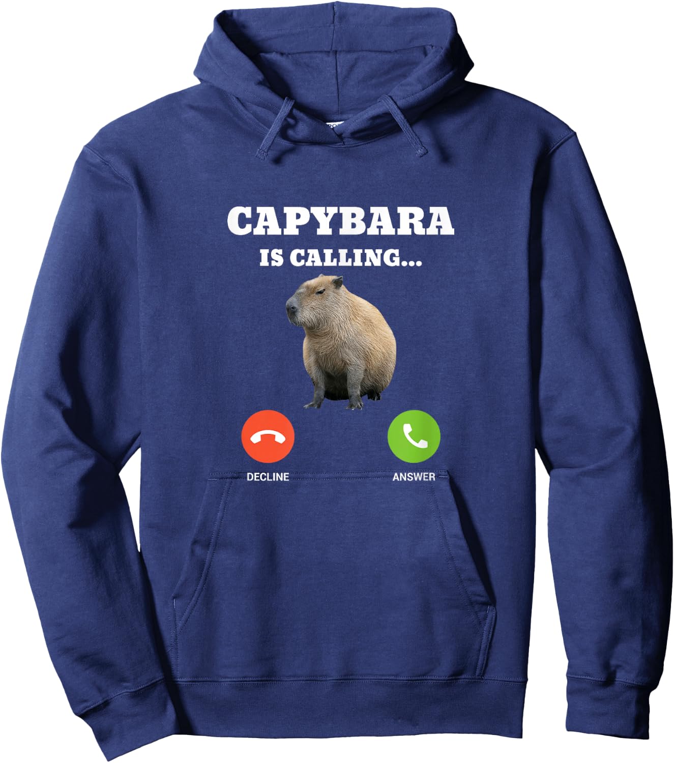 Capybara Is Calling Hoodie - Hoodie | Navy