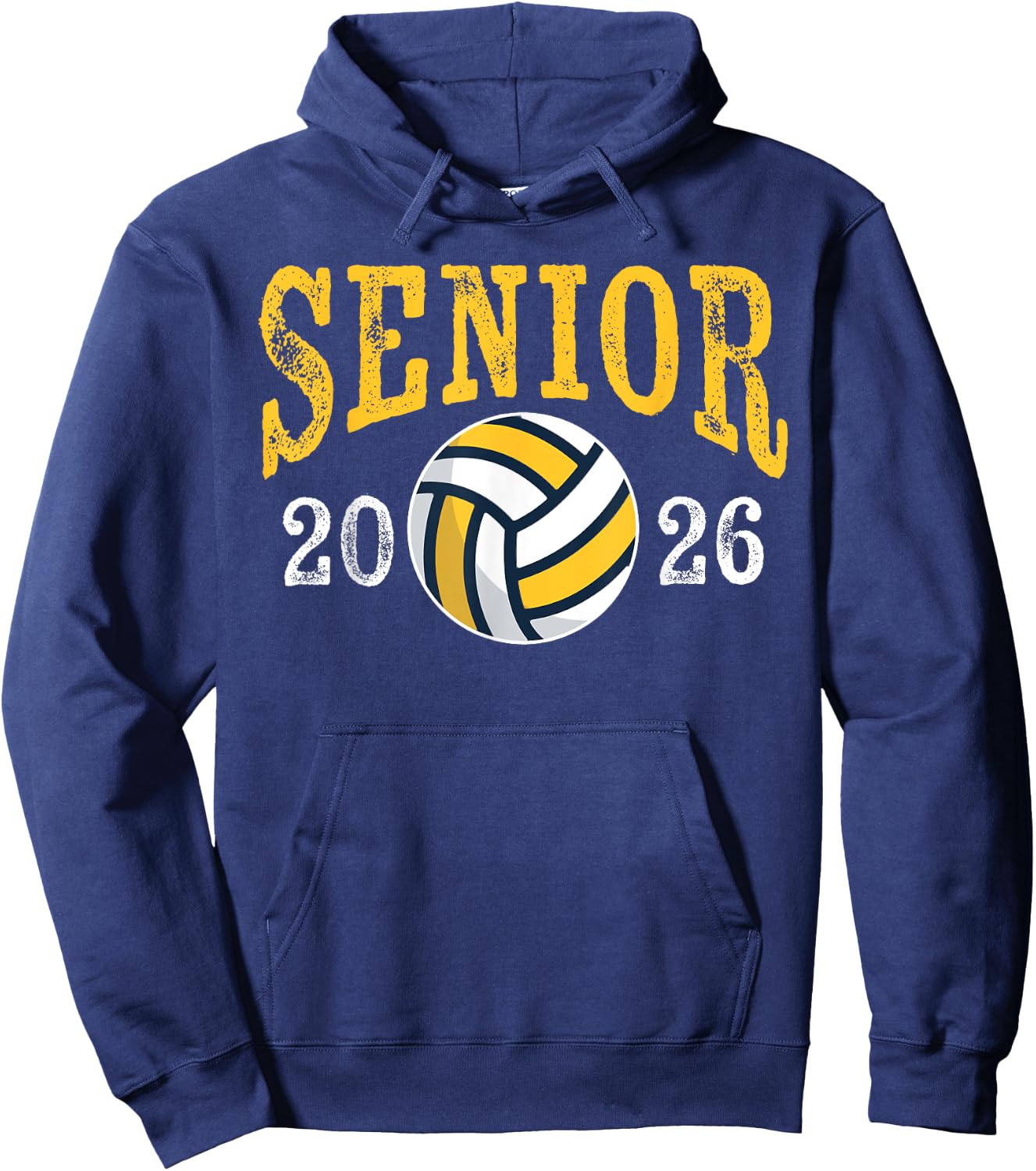 Senior 2026 Volleyball Mom Dad Grad Graduation Class Of 2026 Hoodie - Hoodie | Navy