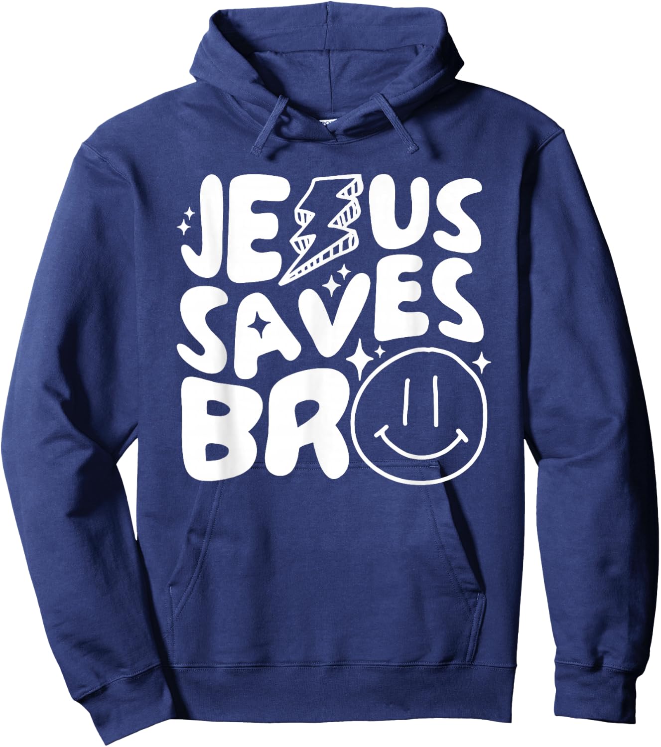 Jesus Saves Bro Kids Religious Hoodie - Hoodie | Navy