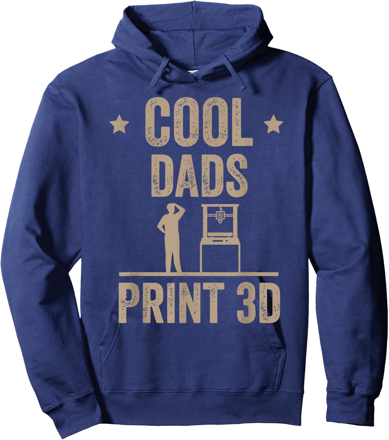 Cool Dads Print 3D Funny 3D Printer For Dad Hoodie - Hoodie | Navy