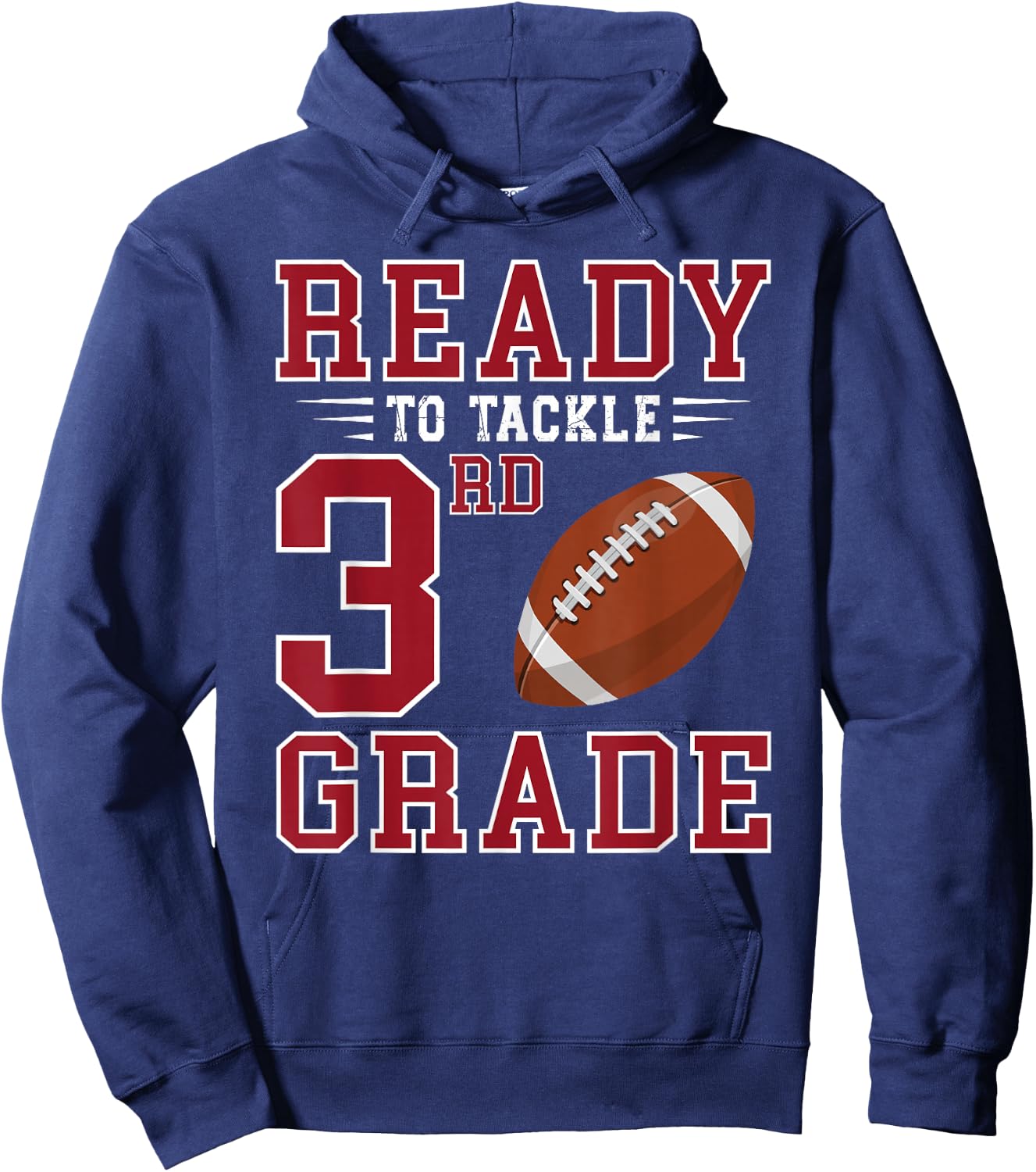 Ready to Tackle 3rd Grade Back to School First Day of School Hoodie - Hoodie | Navy