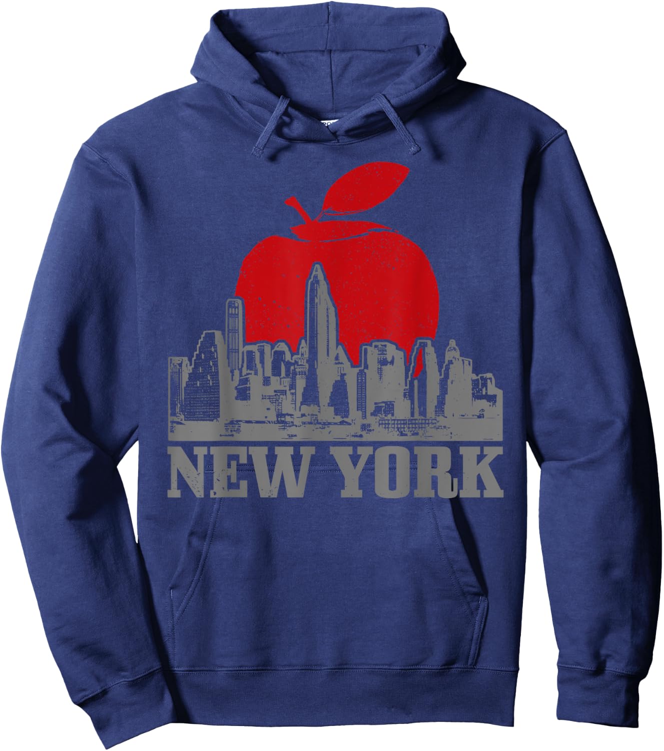 New York City Skyline Big Apple NYC NY Manhattan Souvenir Hoodie - Hoodie | Navy