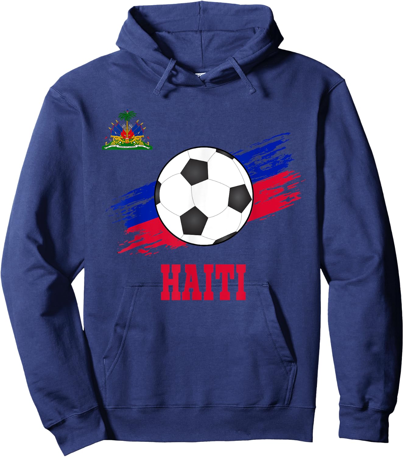 Haiti Soccer Haitian Football Haiti Futbol Hoodie - Hoodie | Navy