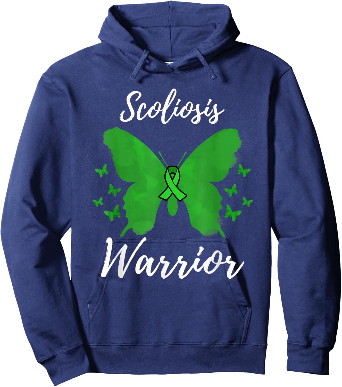 Scoliosis Warrior Scoliosis Awareness Hoodie - Hoodie | Navy