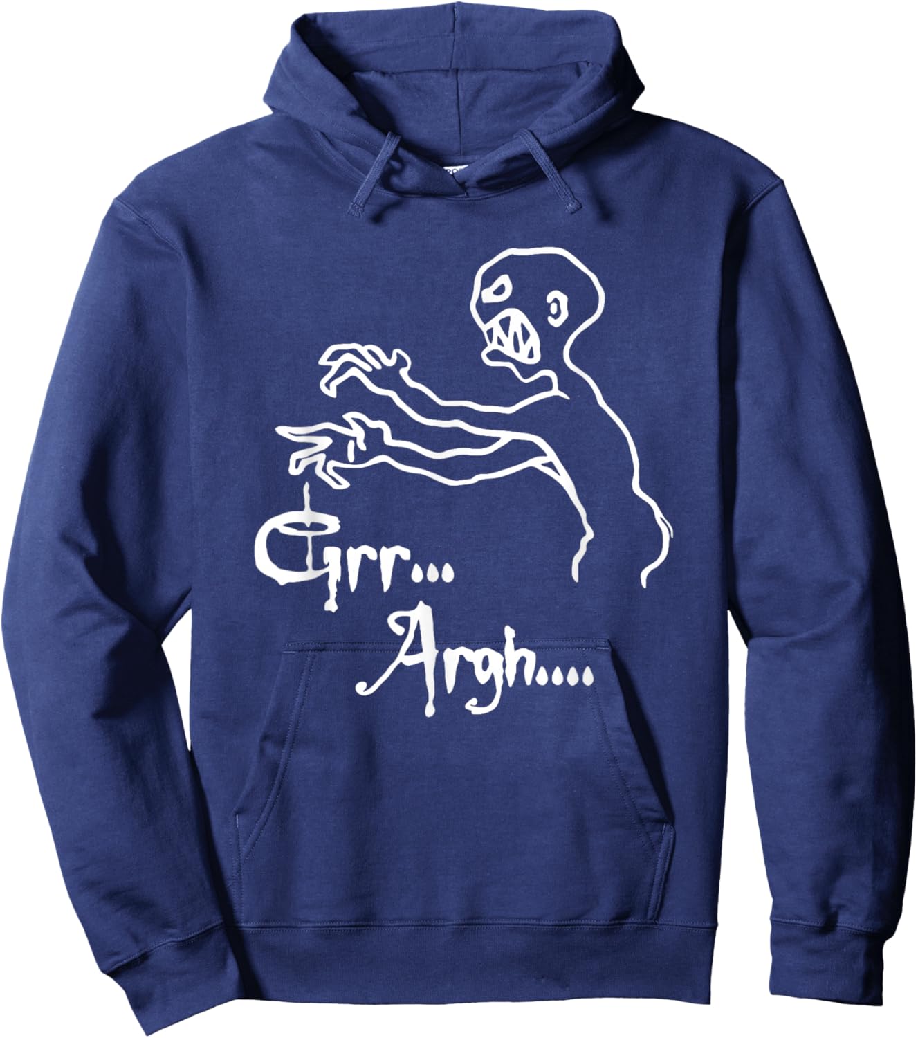 Zombie Grr Argh Hoodie - Hoodie | Navy