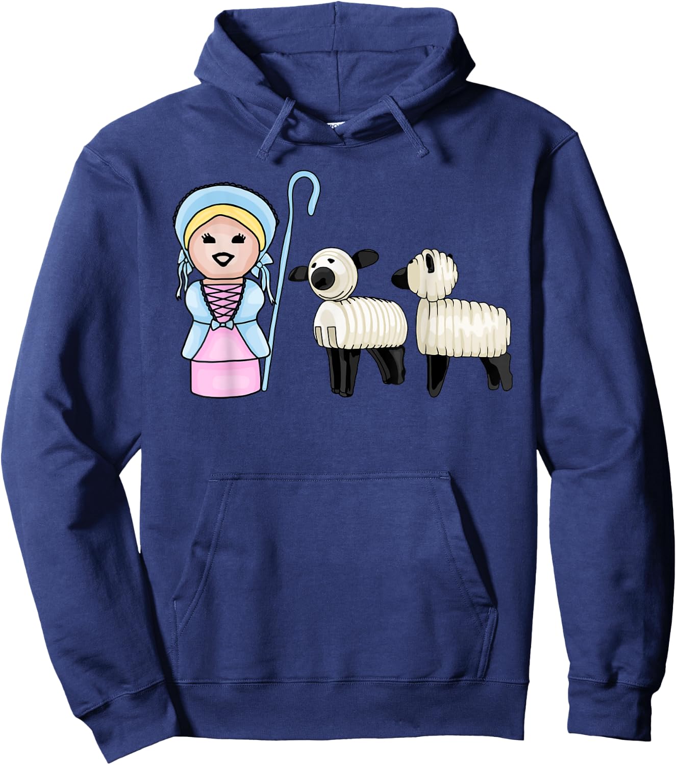 Little Bo Peep and Her Little Sheep Hoodie - Hoodie | Navy