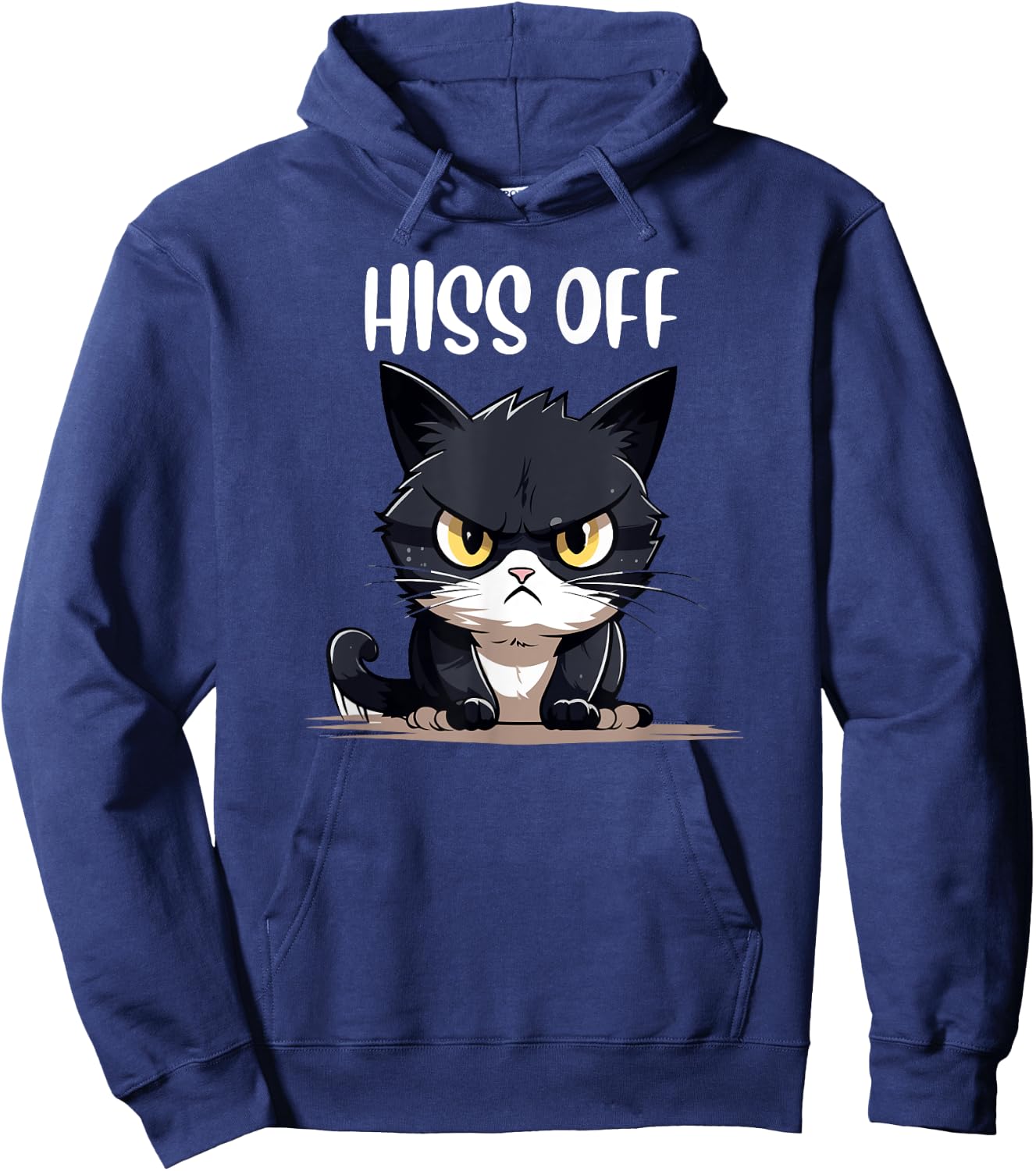 cat shirts , humor Hiss Off Meow Cat T Hoodie - Hoodie | Navy